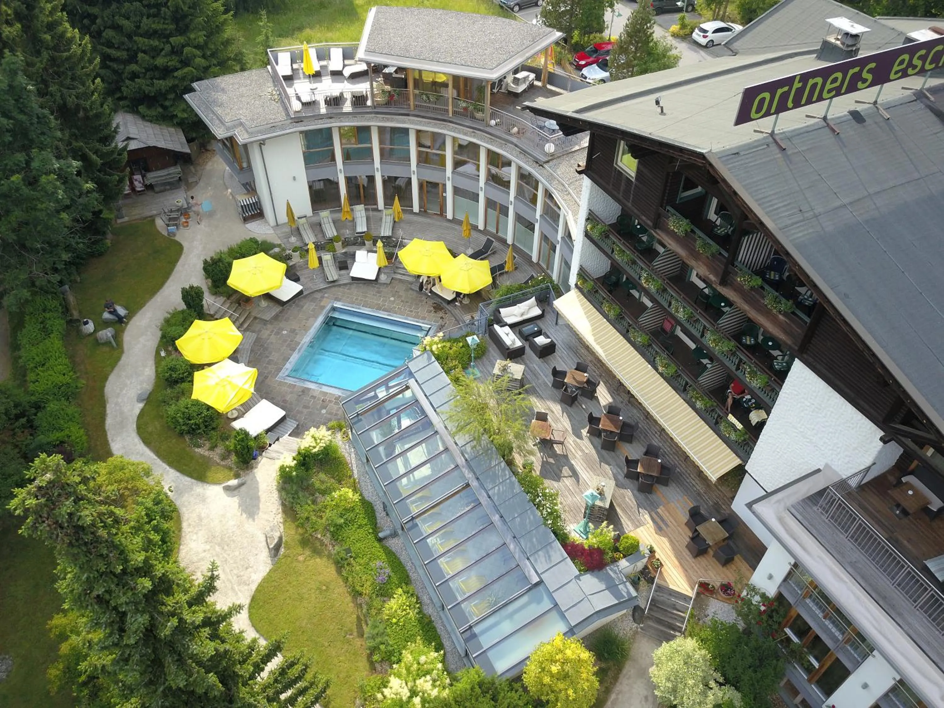 Bird's eye view in Naturhotel Ortners Eschenhof