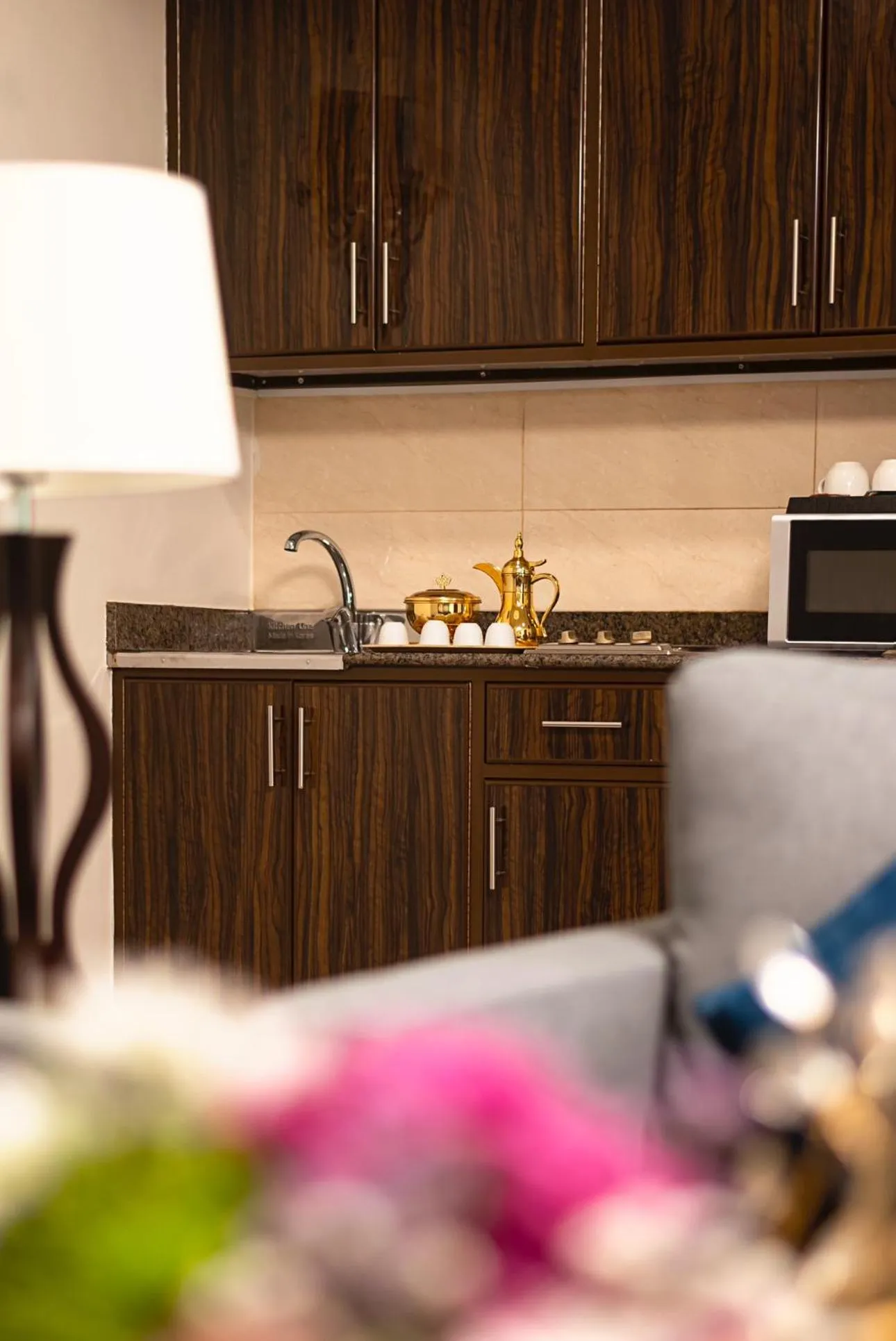 Kitchen or kitchenette in Laten Suites Prince Sultan