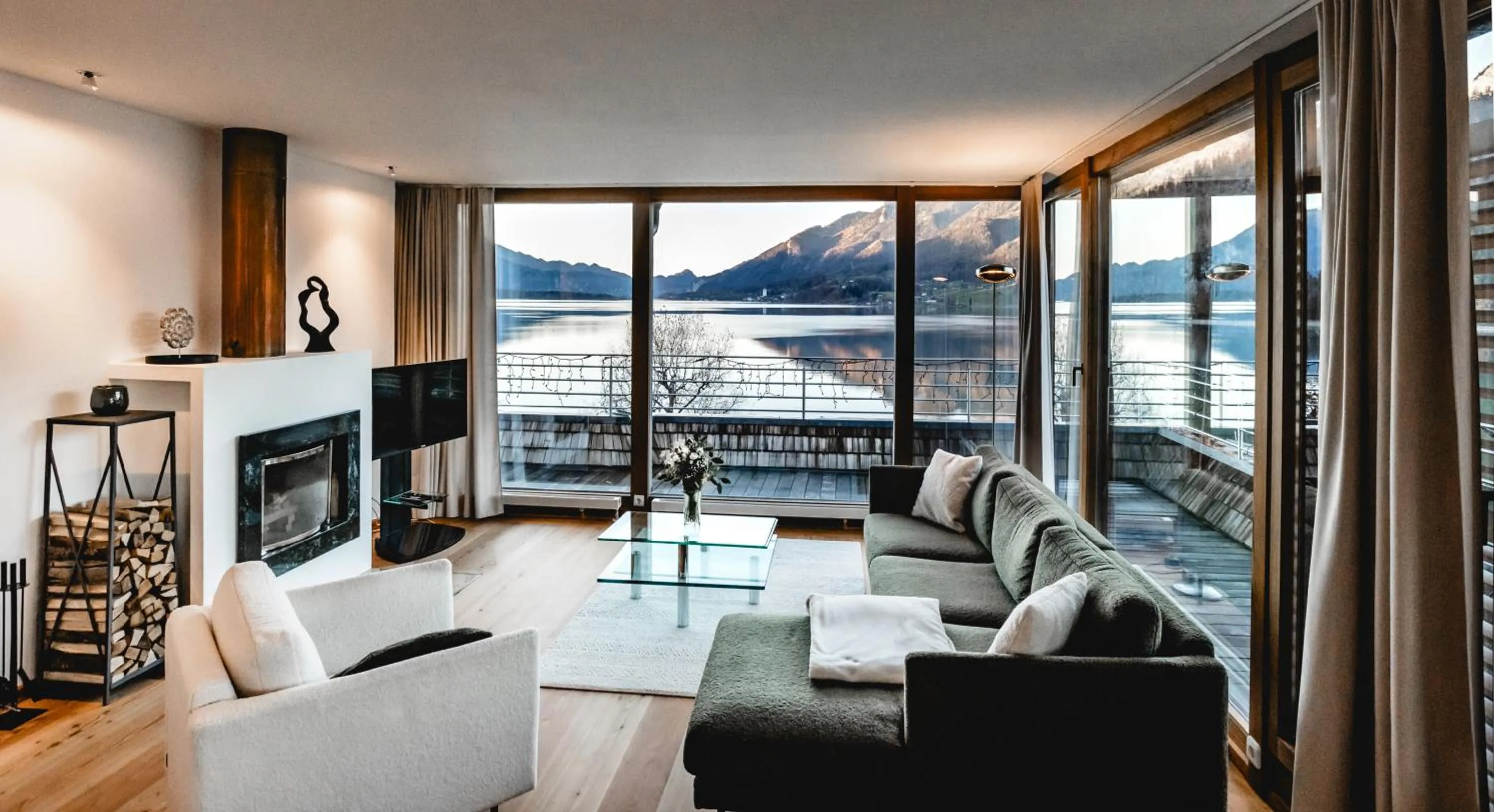 Seating area in Seehotel Brandauer's Villen