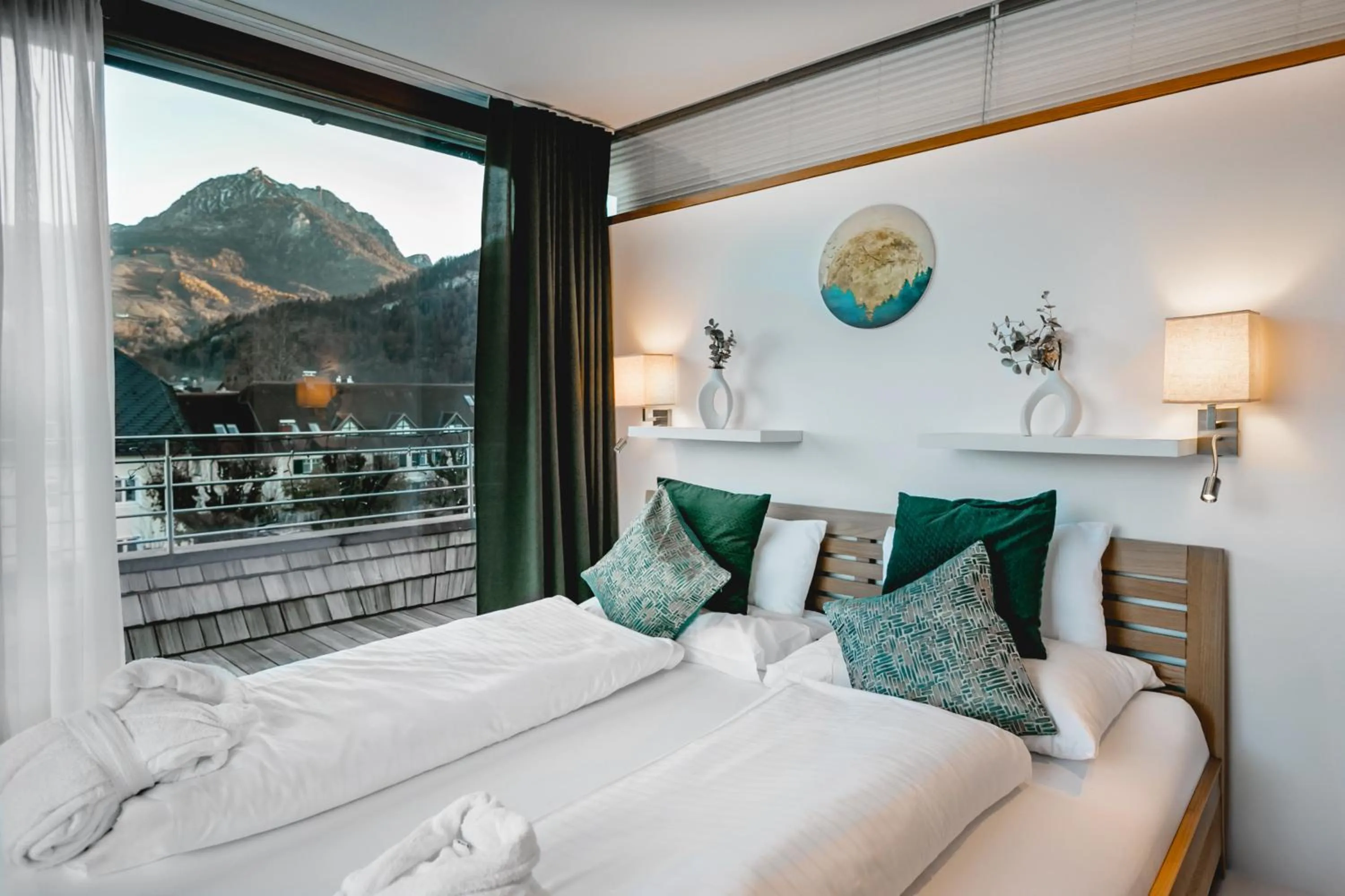 Bed in Seehotel Brandauer's Villen