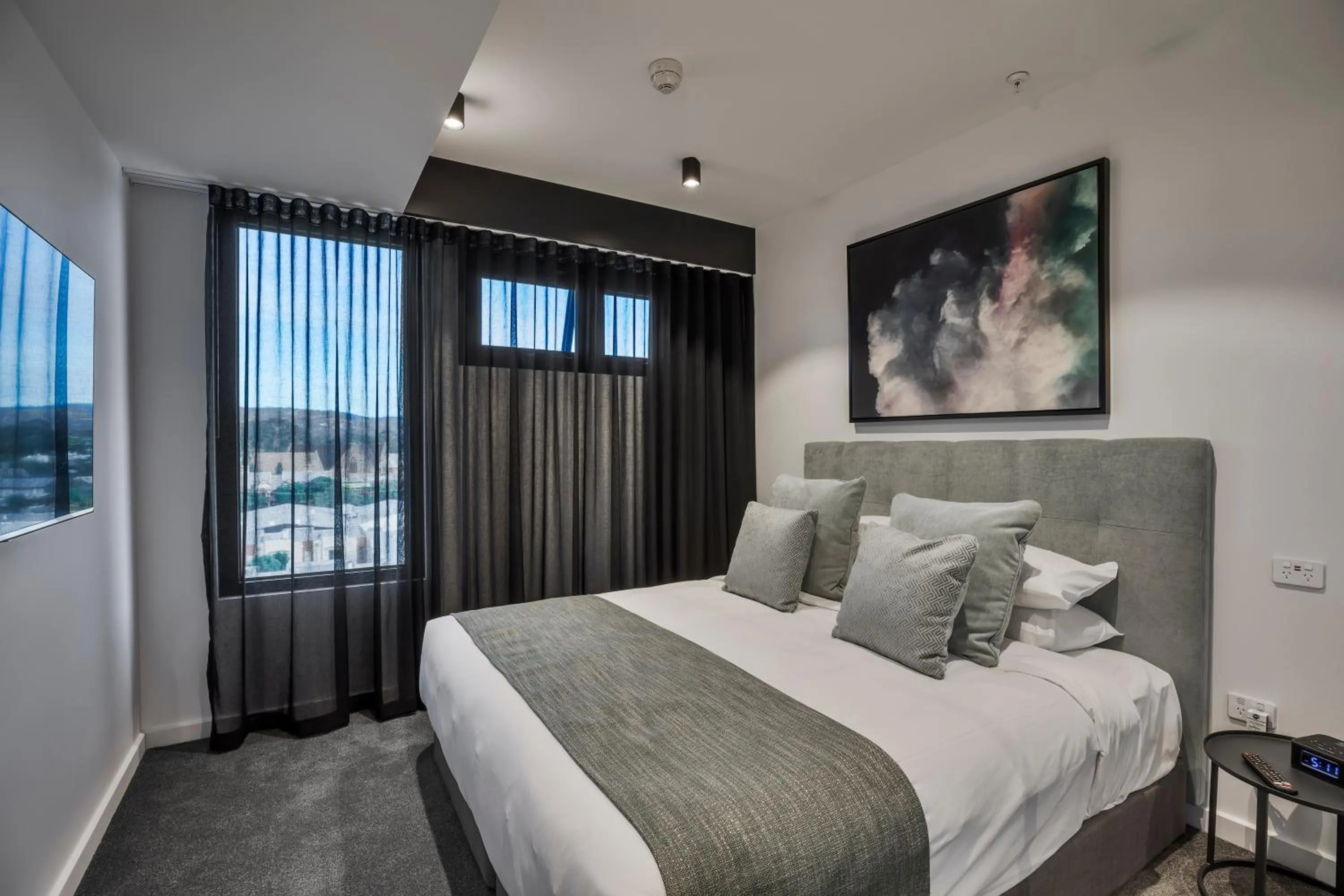 Bedroom, Bed in KT Apartments