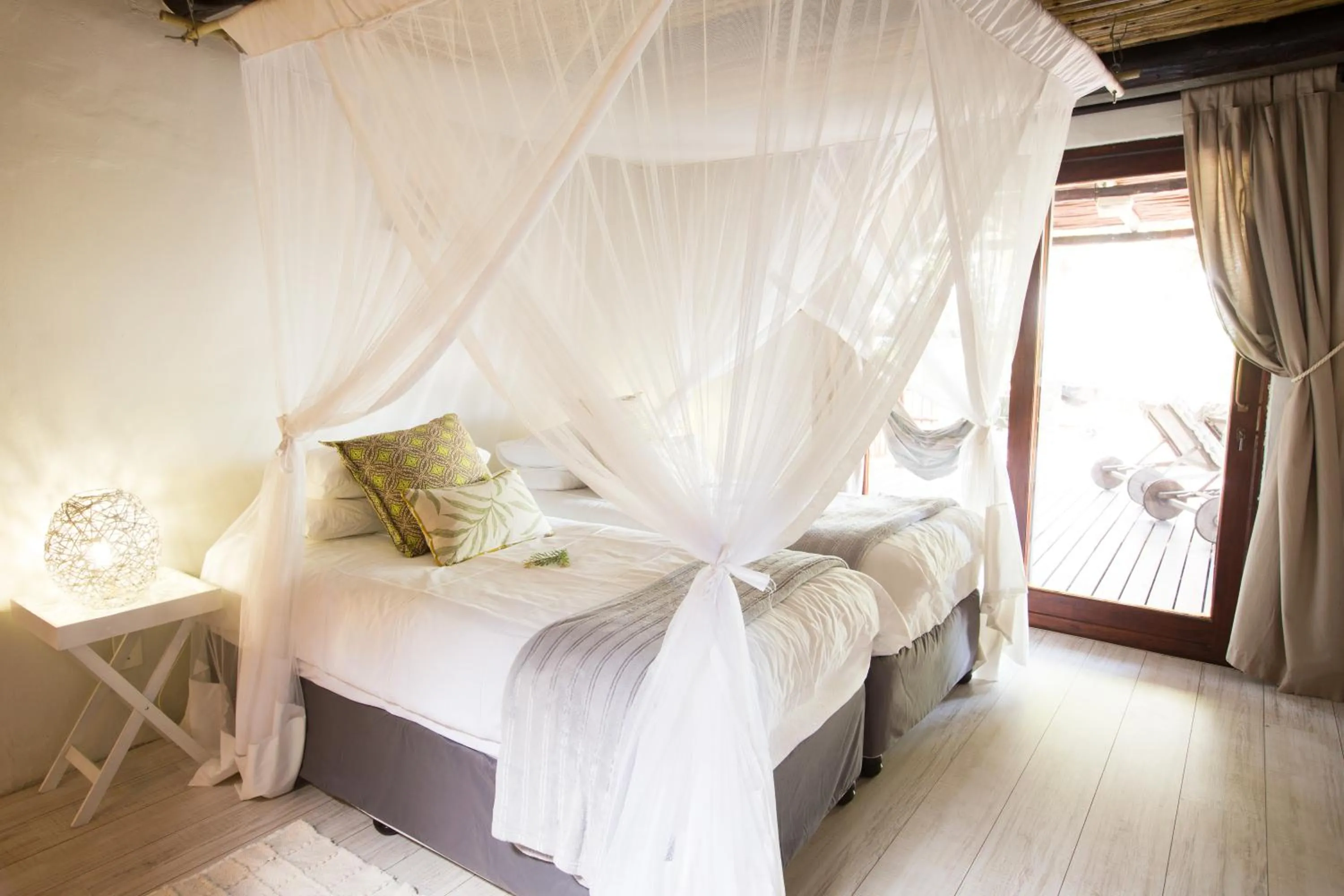 Bed in Ngama Tented Safari Lodge