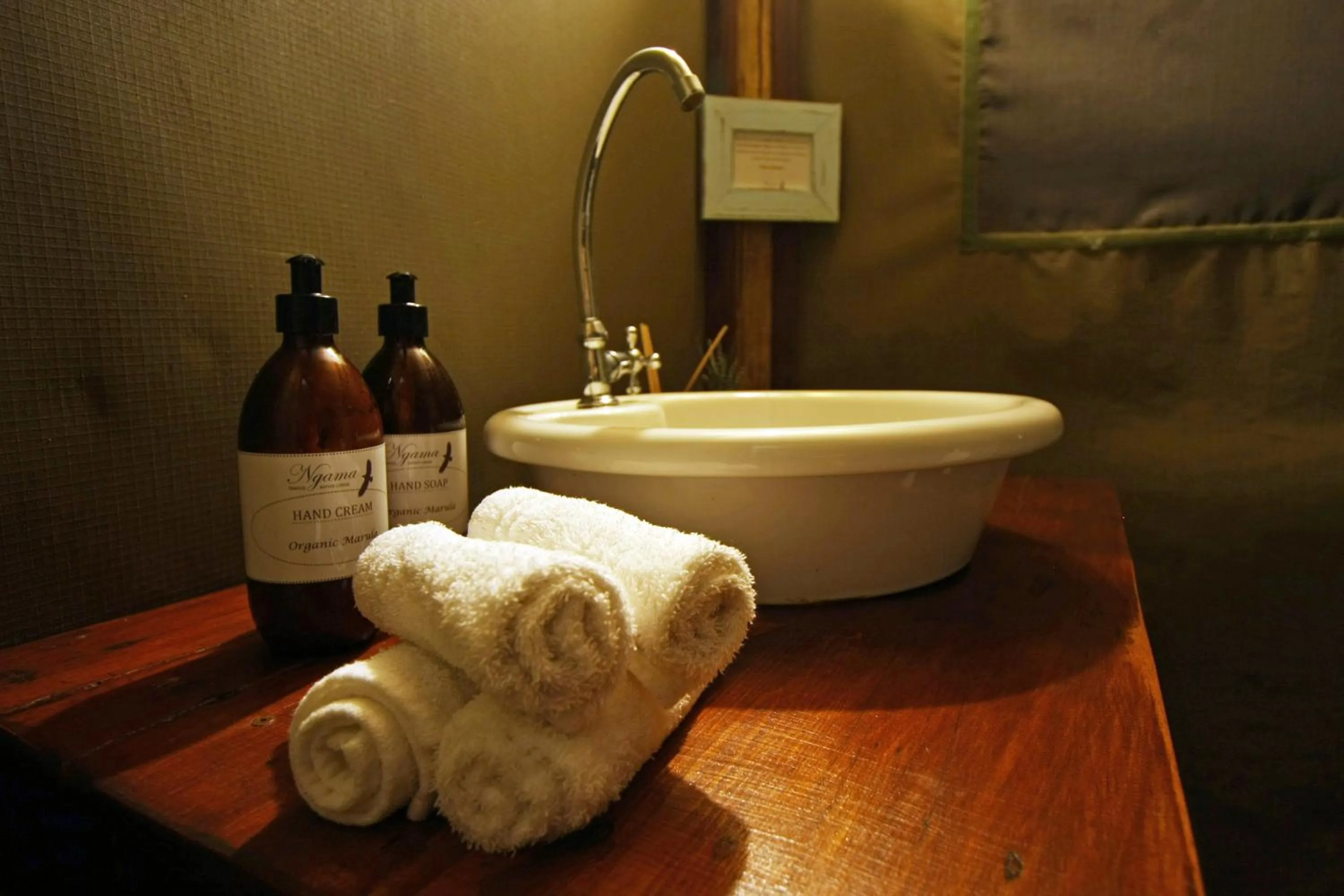 Bathroom in Ngama Tented Safari Lodge