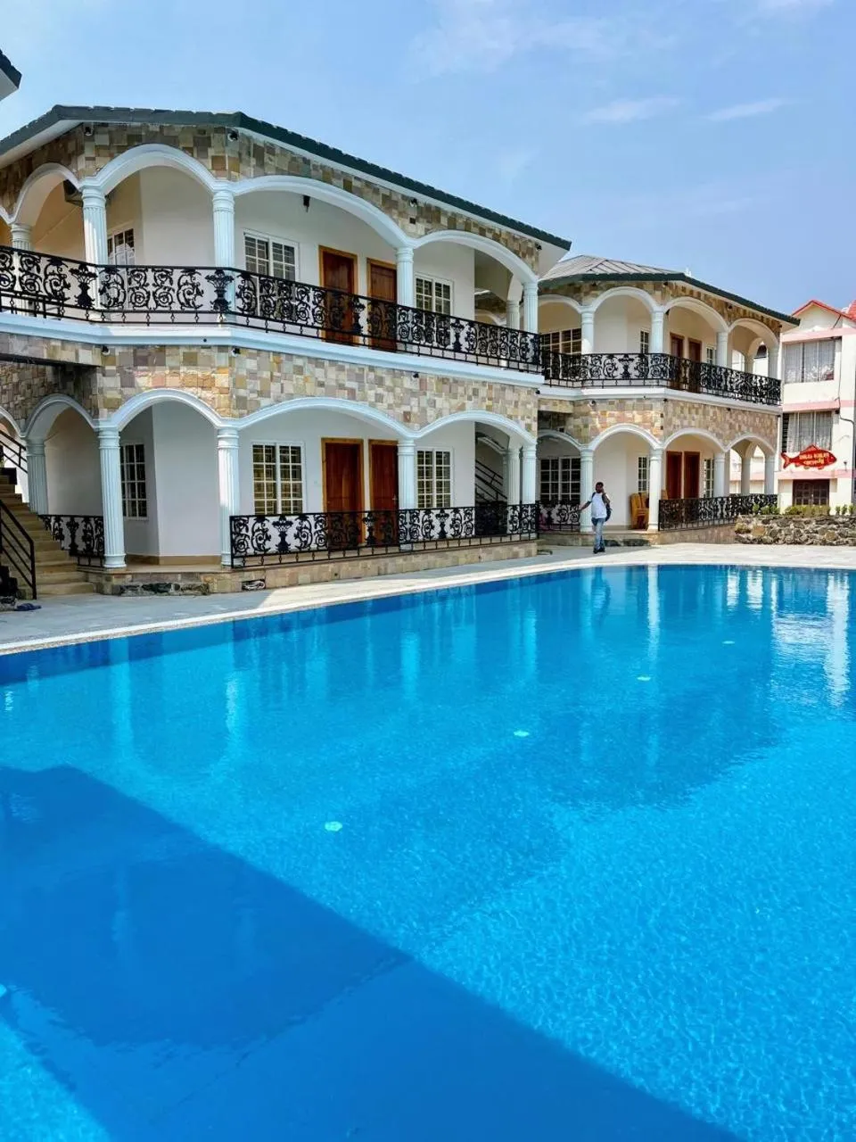 Pool view in Dip Holidays