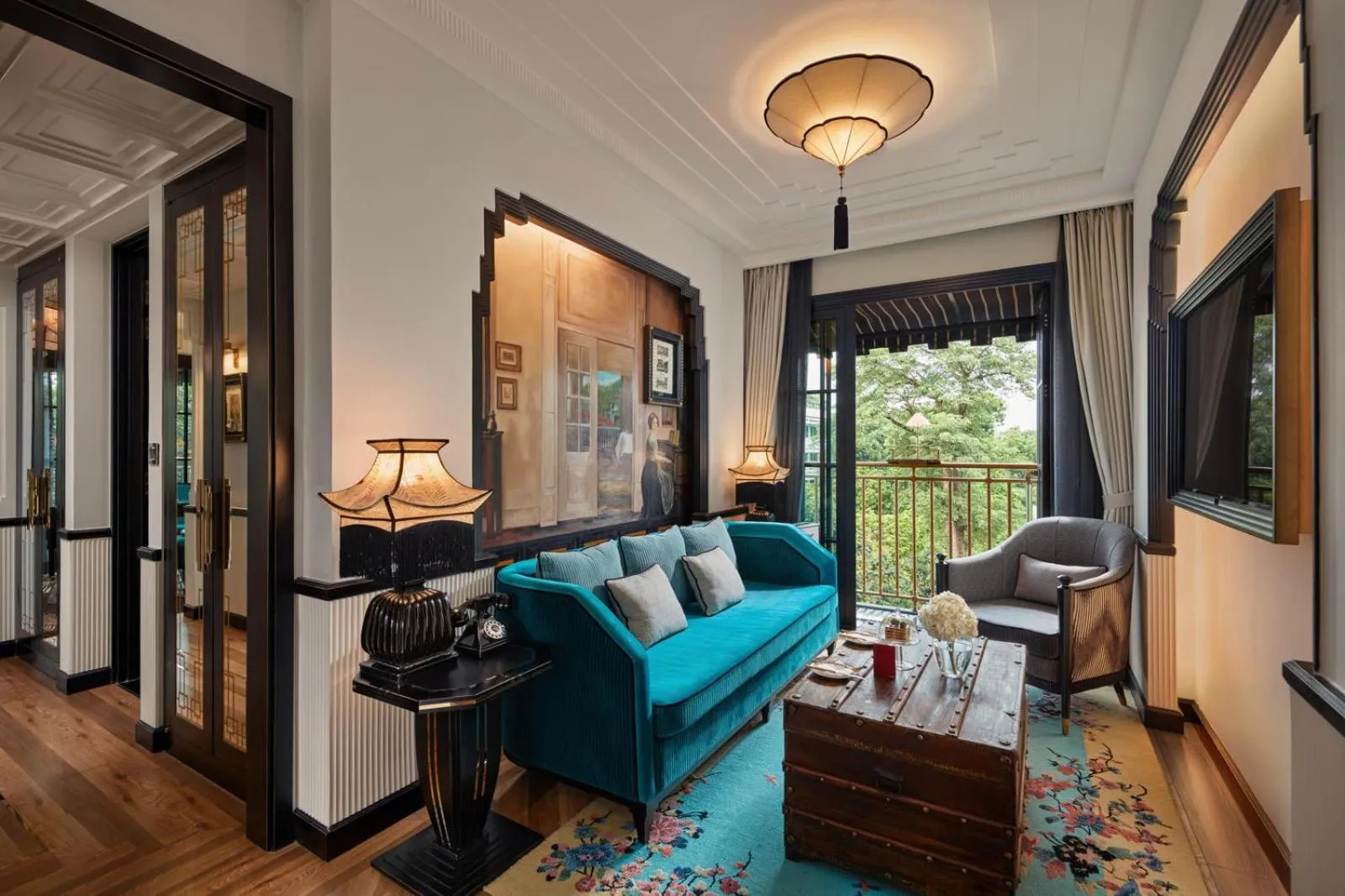 Living room in Capella Hanoi