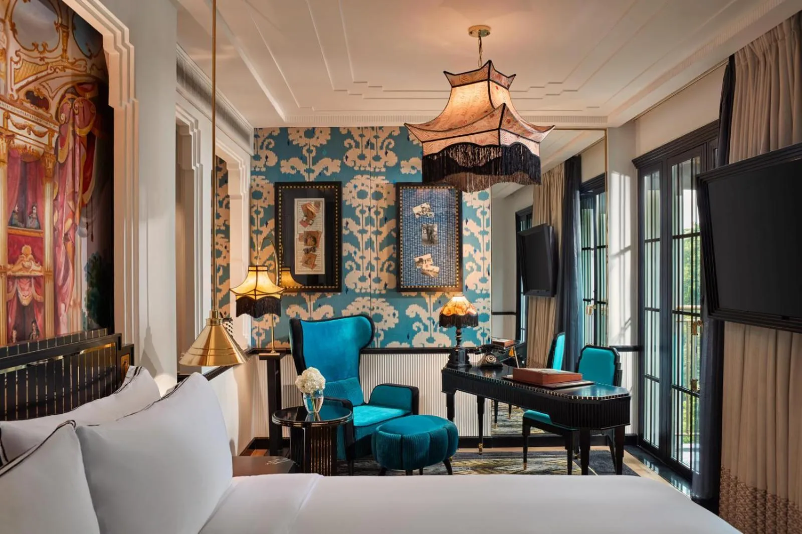 Seating area in Capella Hanoi