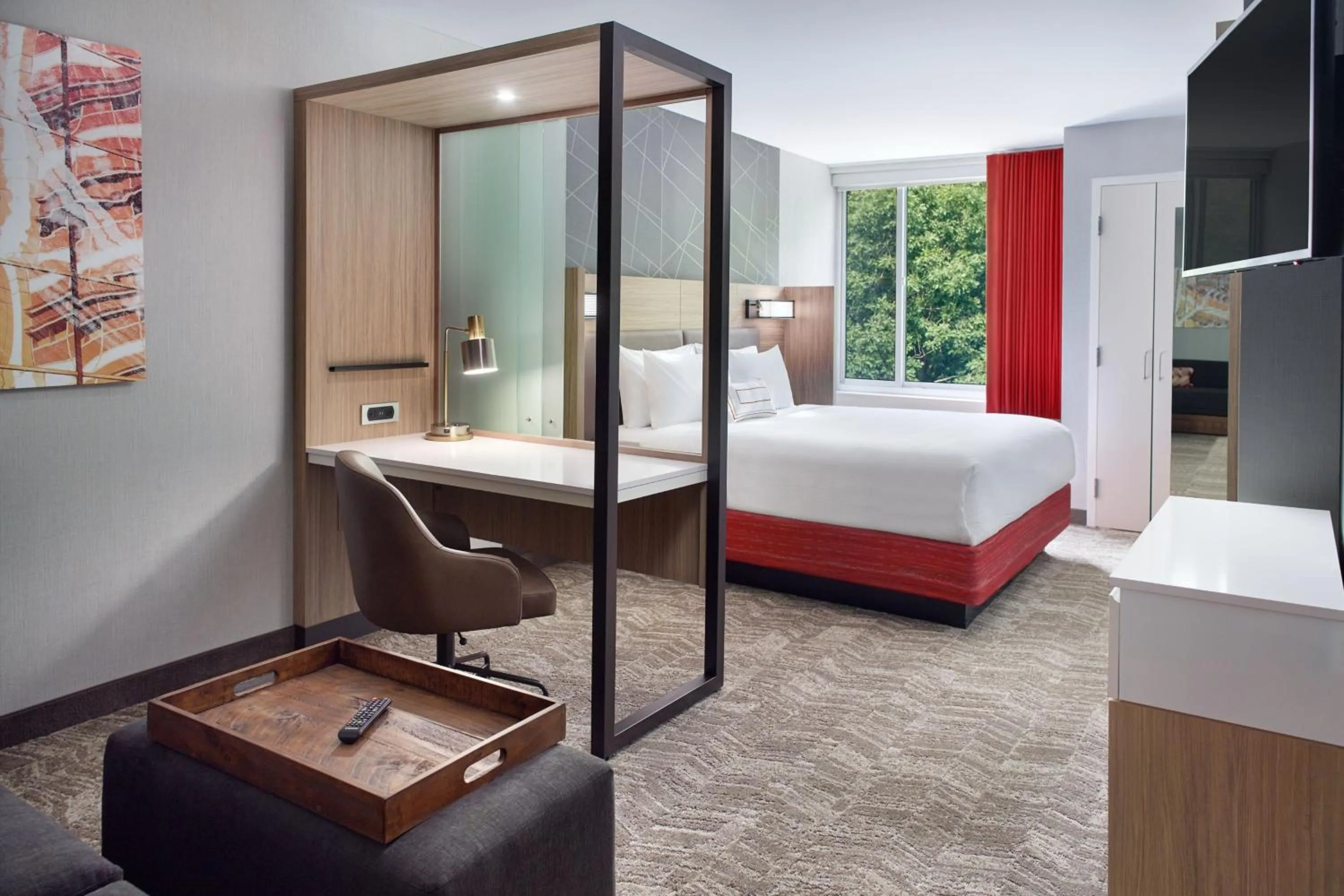 Photo of the whole room, Bed in SpringHill Suites by Marriott Atlanta Northwest