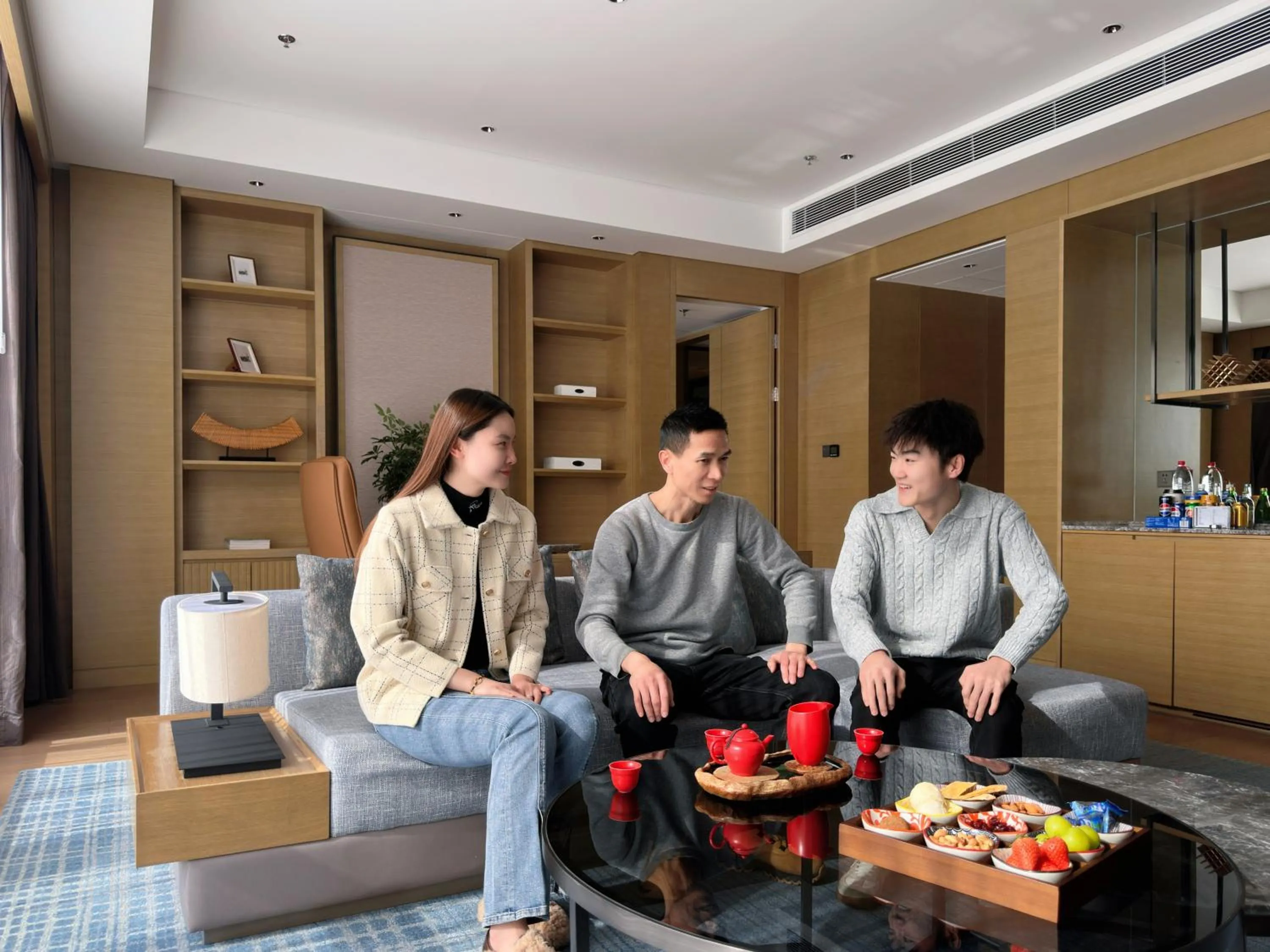 Seating area in Baotou Marriott Hotel