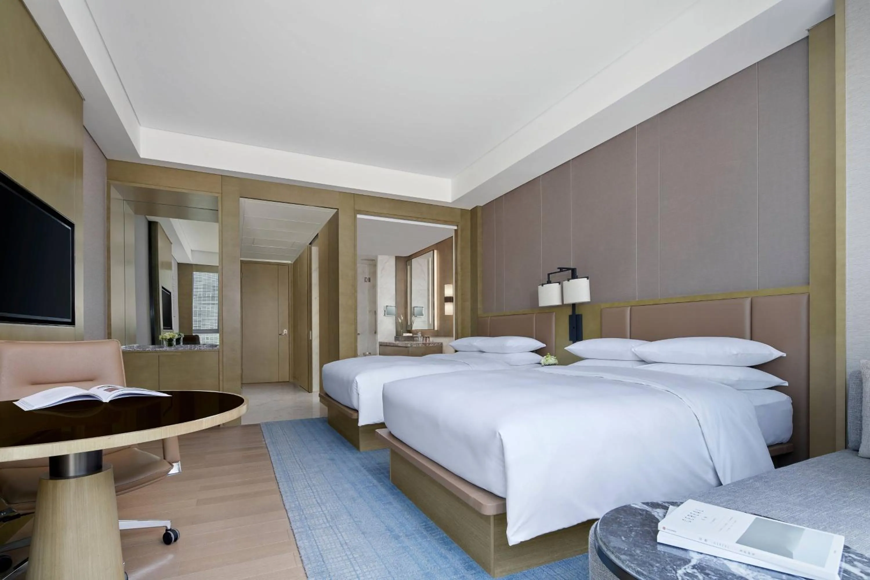 Photo of the whole room, Bed in Baotou Marriott Hotel