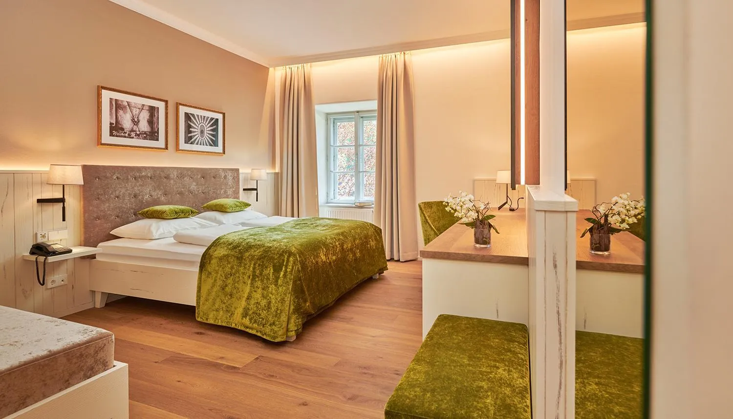 Bed in Das Schloss an der Eisenstrasse