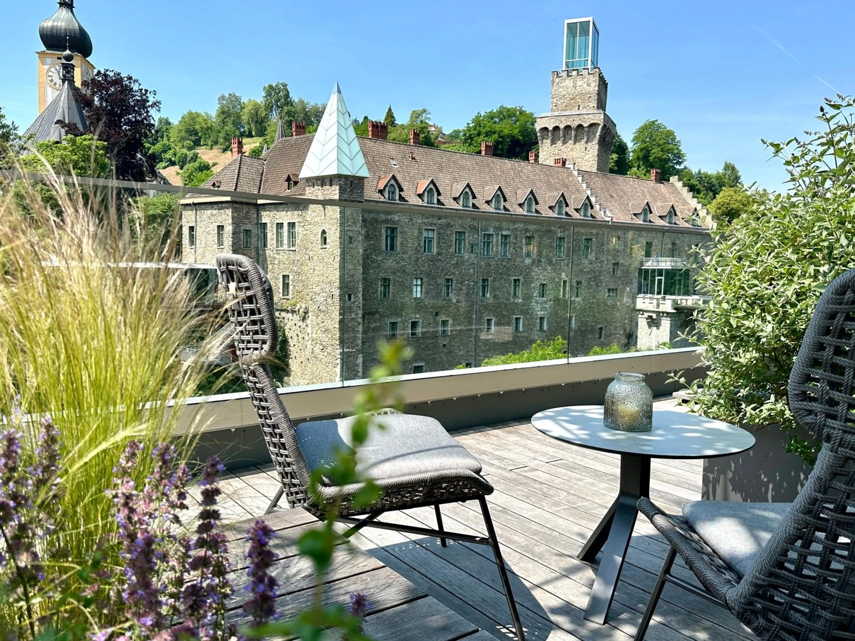 Balcony/Terrace in Das Schloss an der Eisenstrasse