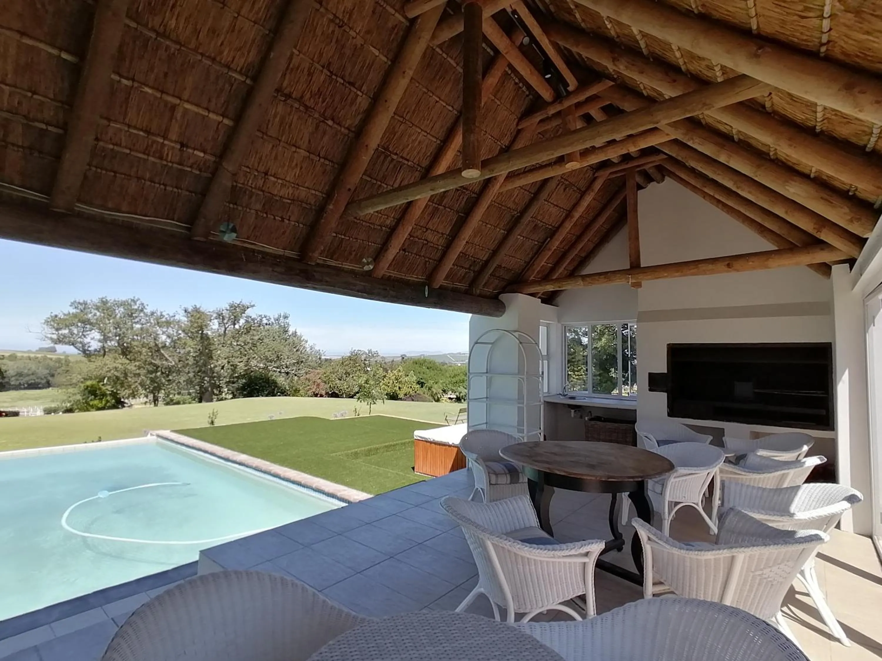 Swimming pool in Avontuur Manor House and Wine Estate