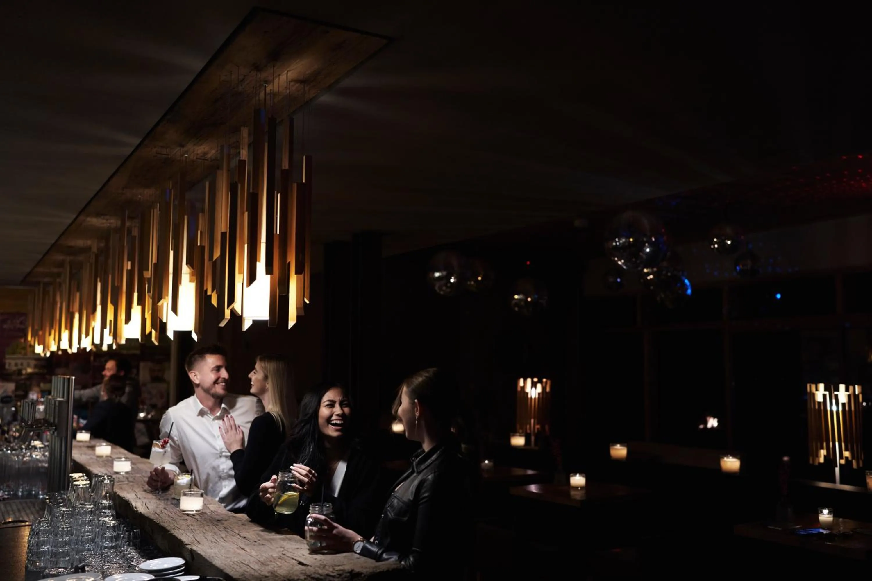 Lounge or bar in Holzhotel Forsthofalm