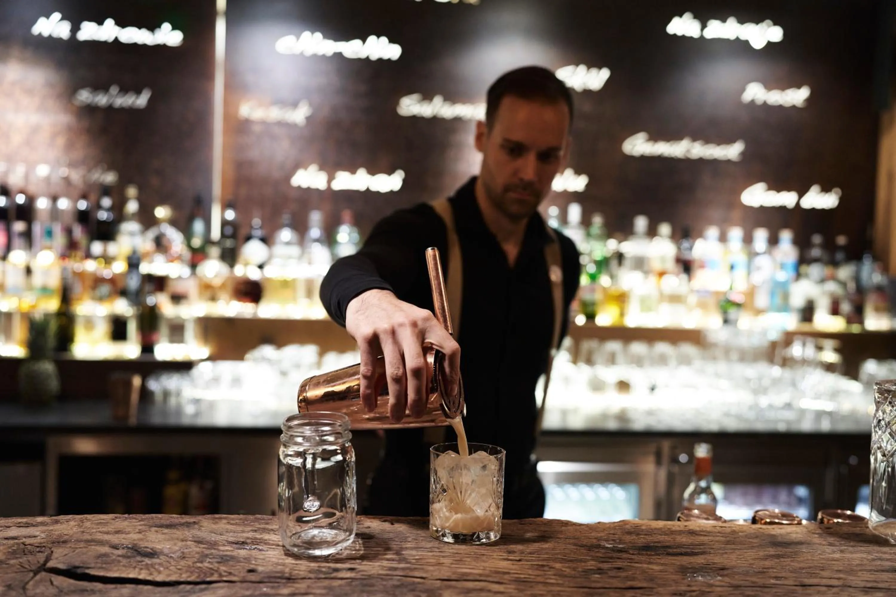 Lounge or bar in Holzhotel Forsthofalm