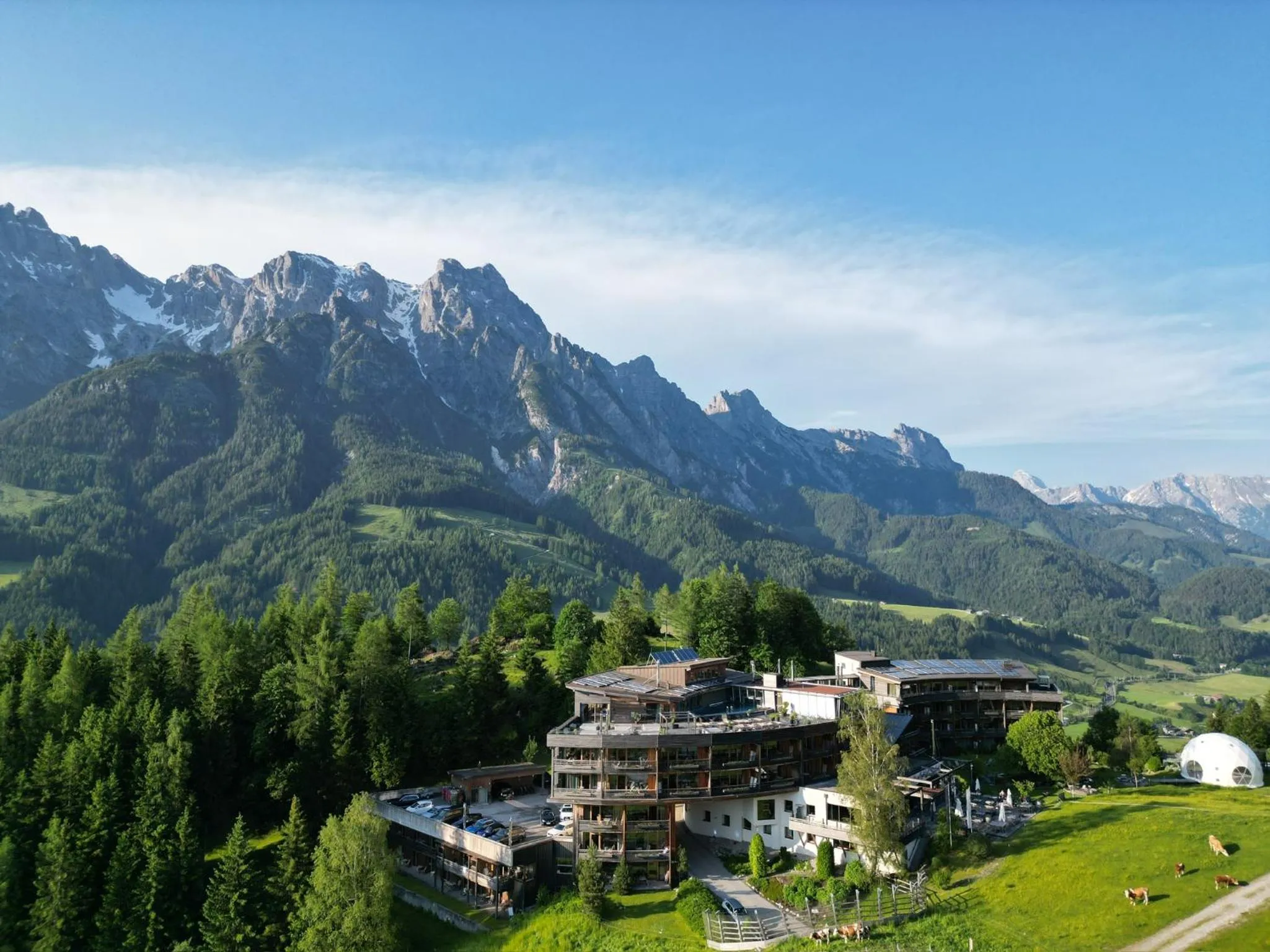 Property building in Holzhotel Forsthofalm