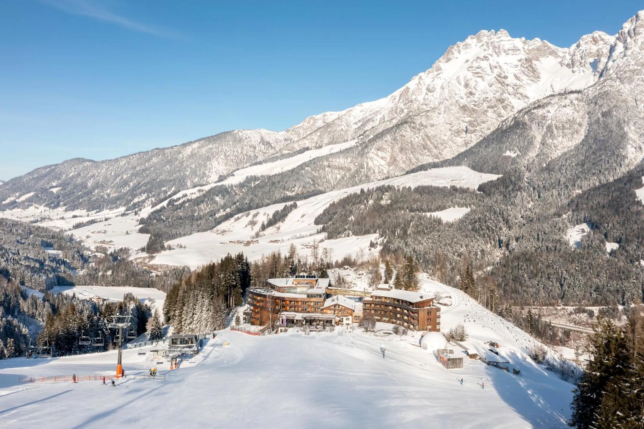 Property building in Holzhotel Forsthofalm