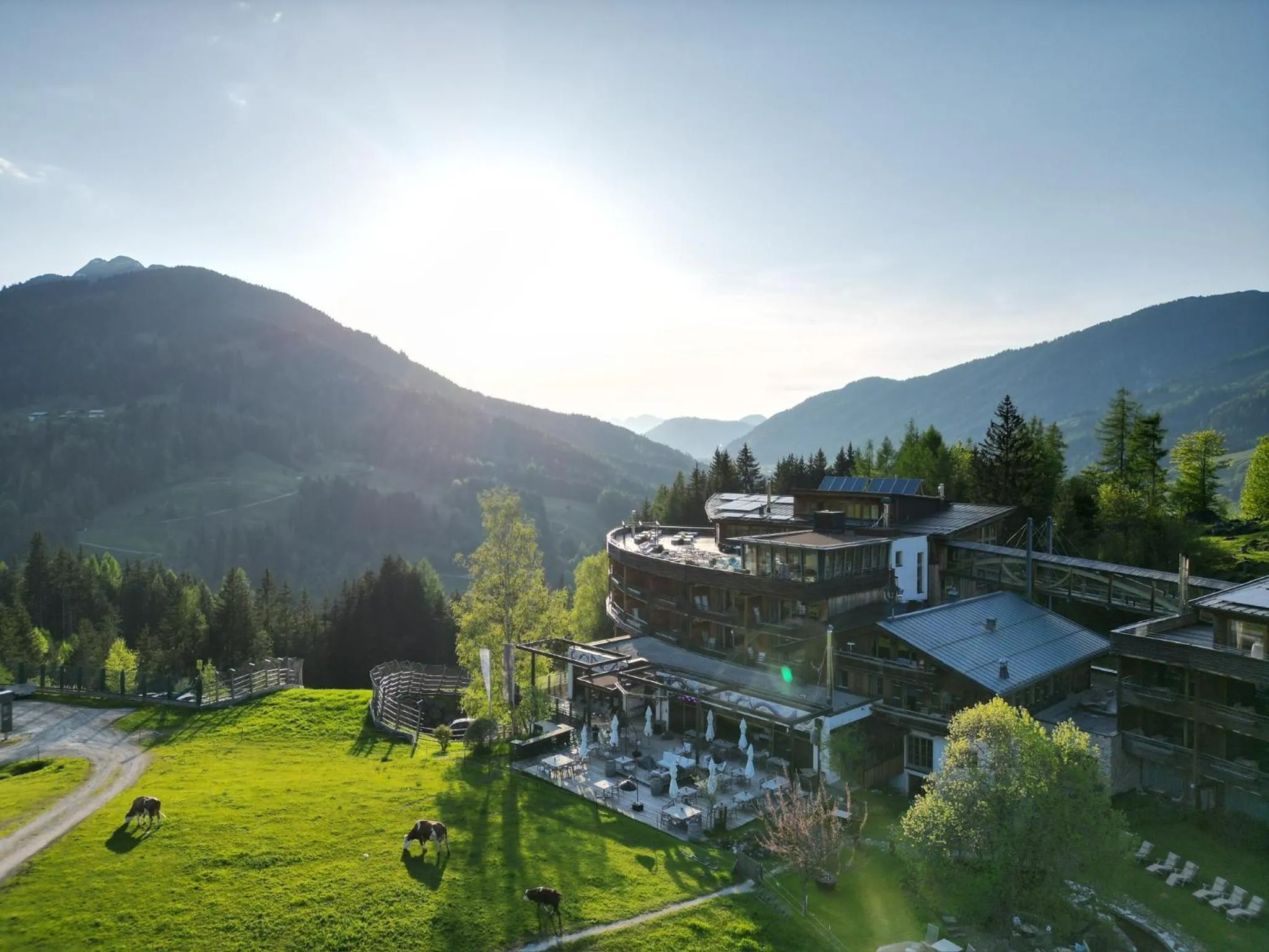 Property building in Holzhotel Forsthofalm