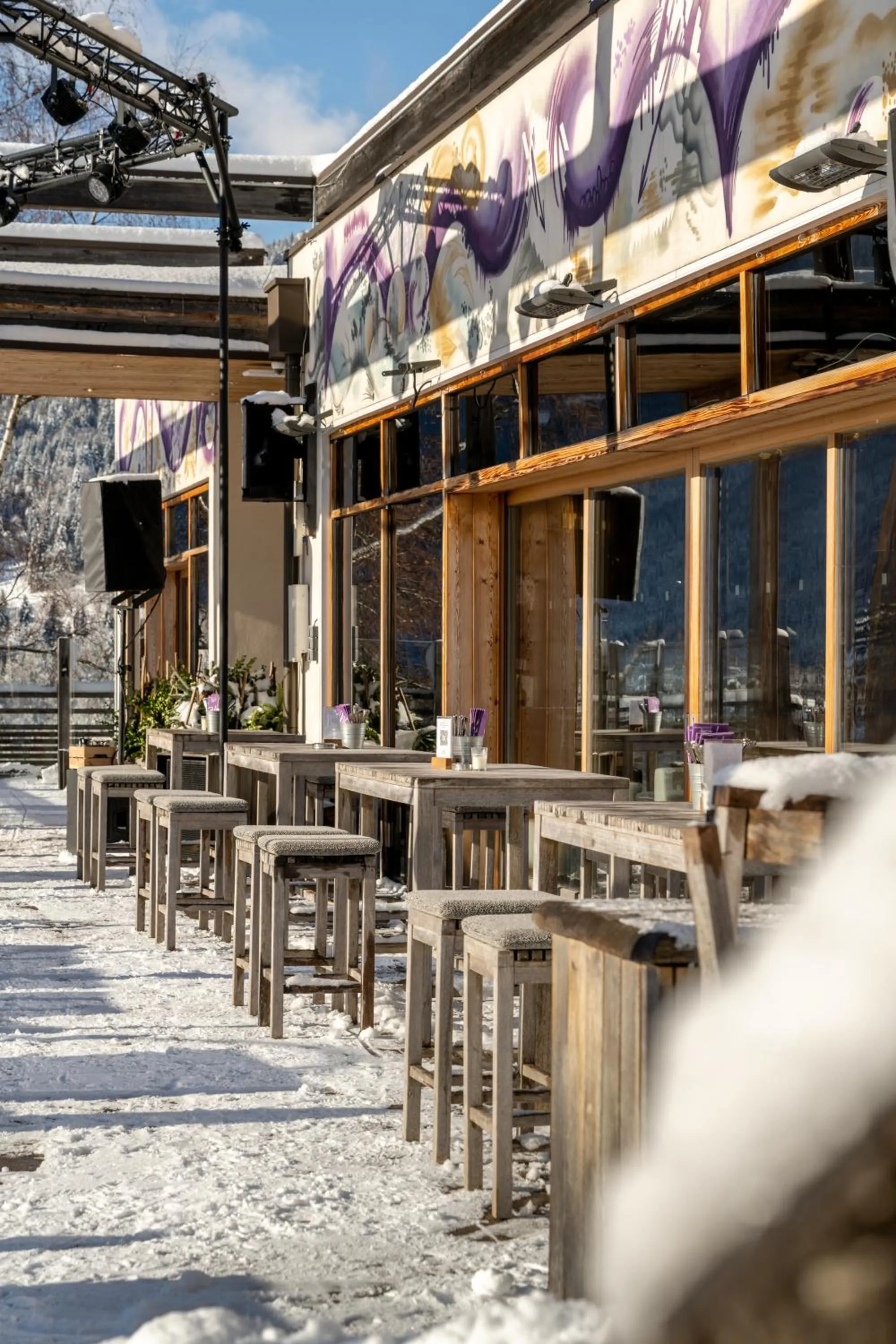 Restaurant/places to eat in Holzhotel Forsthofalm