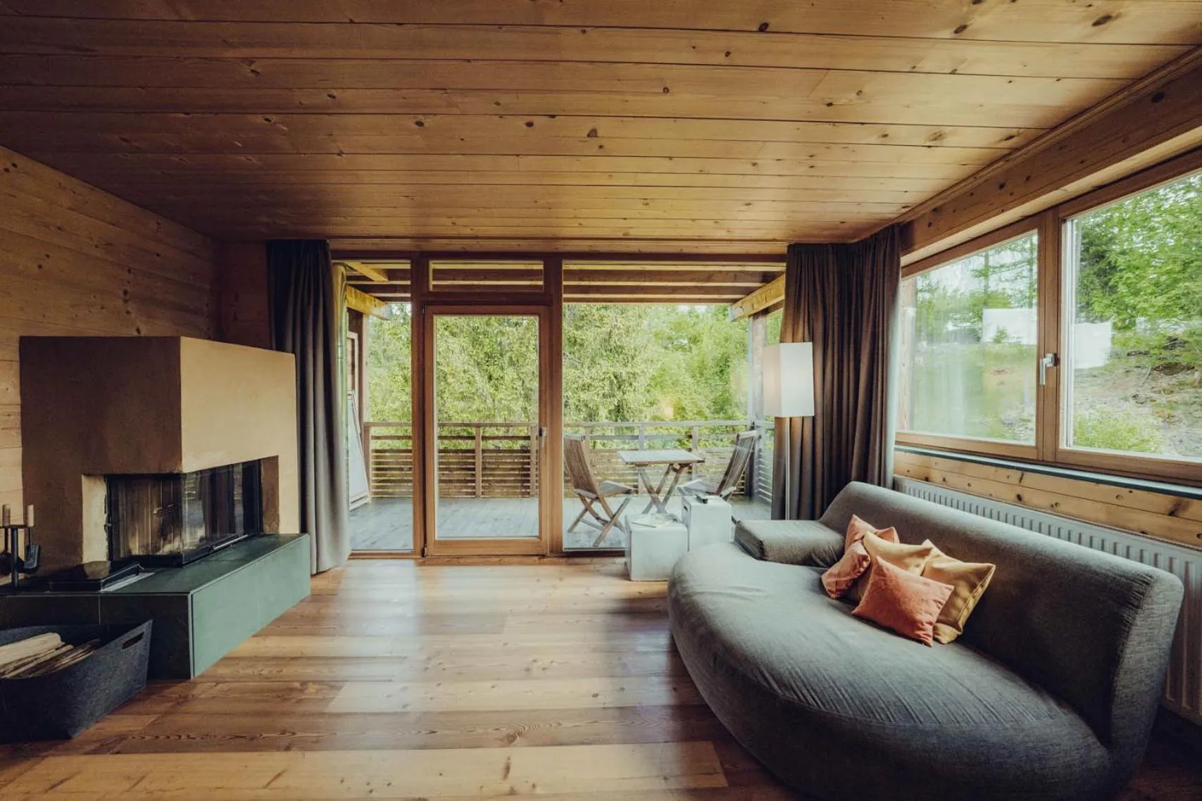 Balcony/Terrace in Holzhotel Forsthofalm