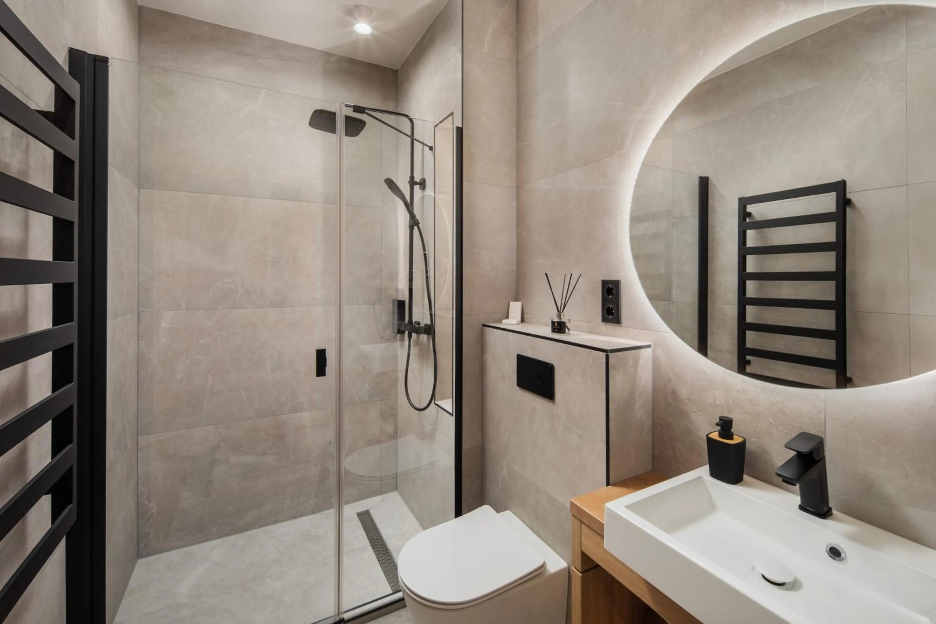 Shower in Sziget Hotel