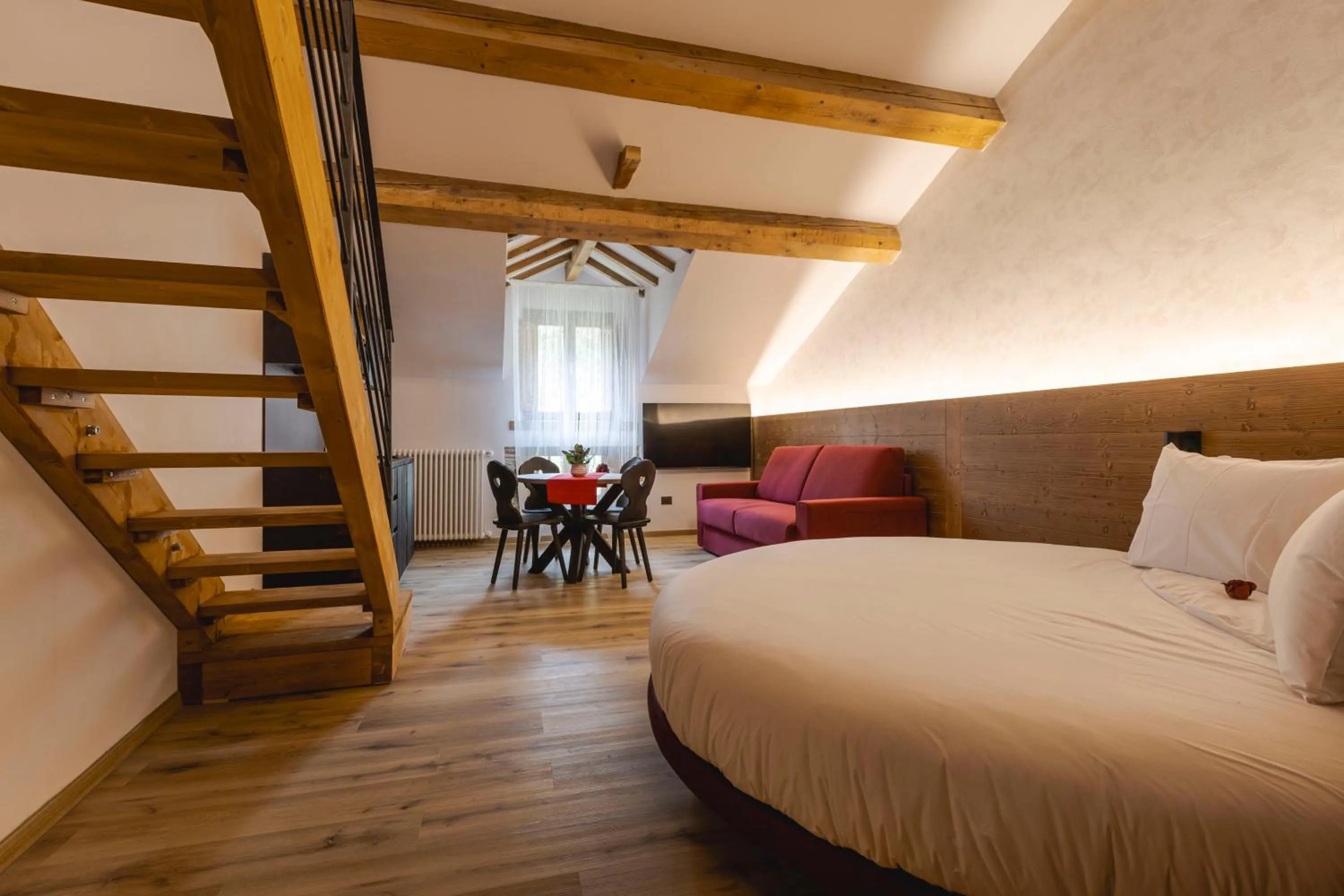 Bed in Granduca Mountain Wellness Apartments Campigna