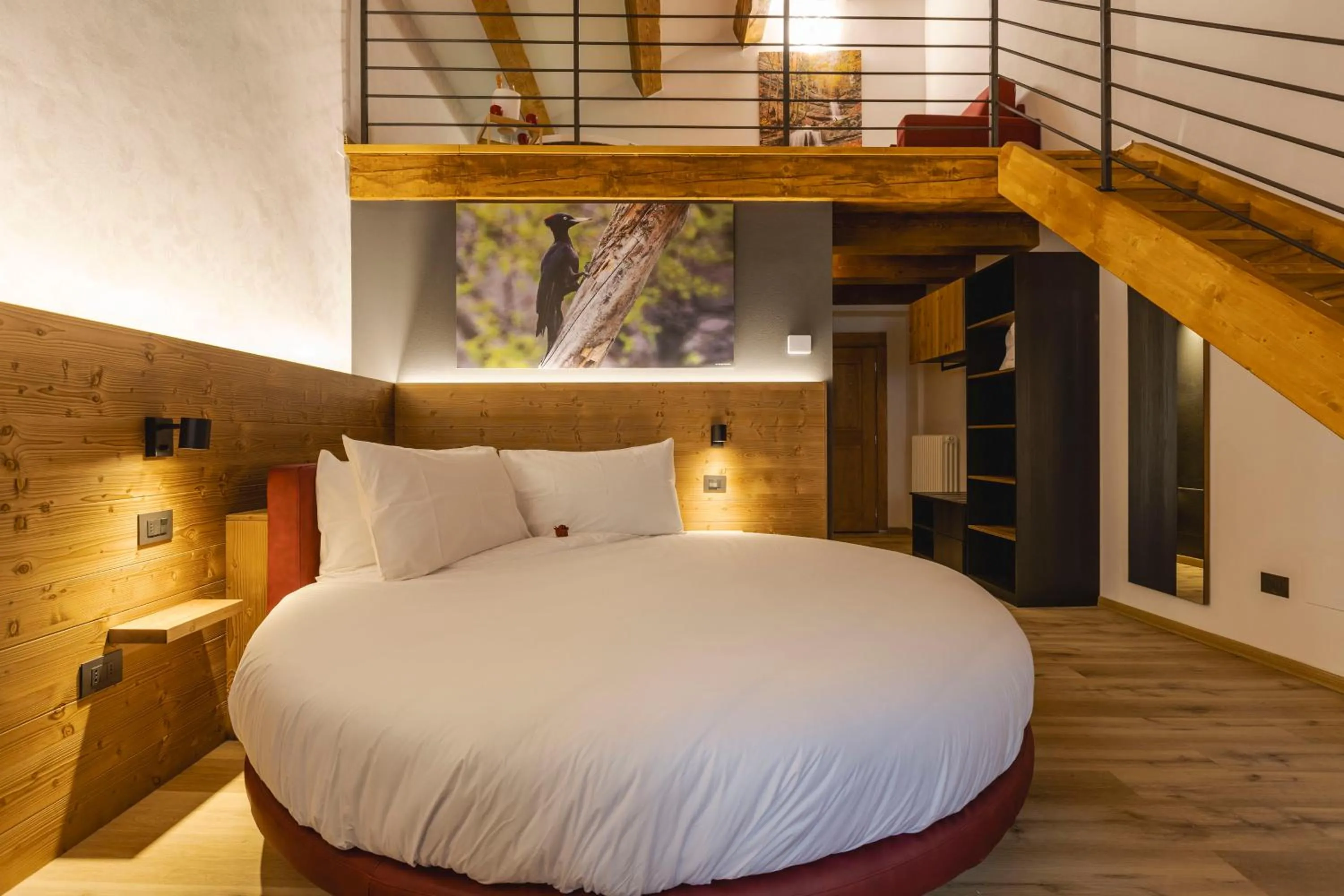 Bed in Granduca Mountain Wellness Apartments Campigna