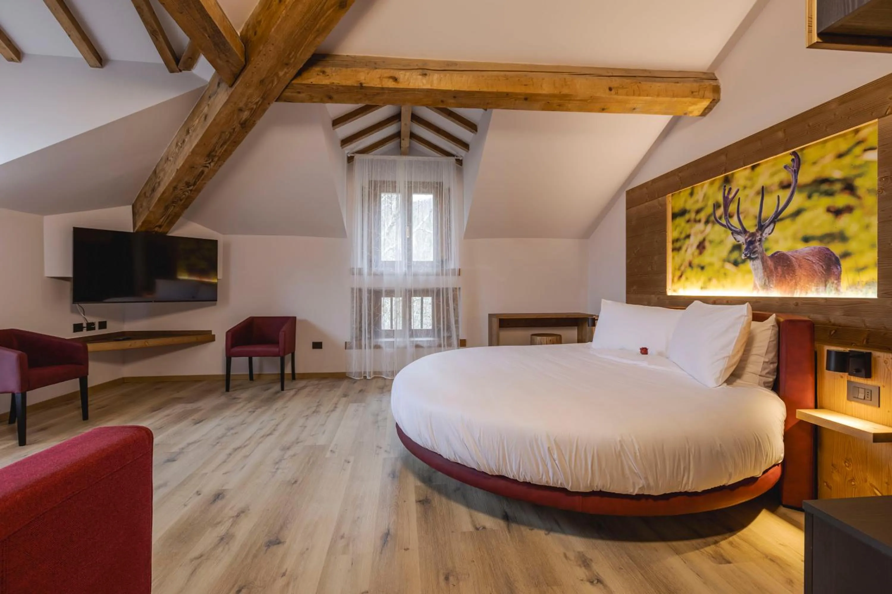 Bed in Granduca Mountain Wellness Apartments Campigna