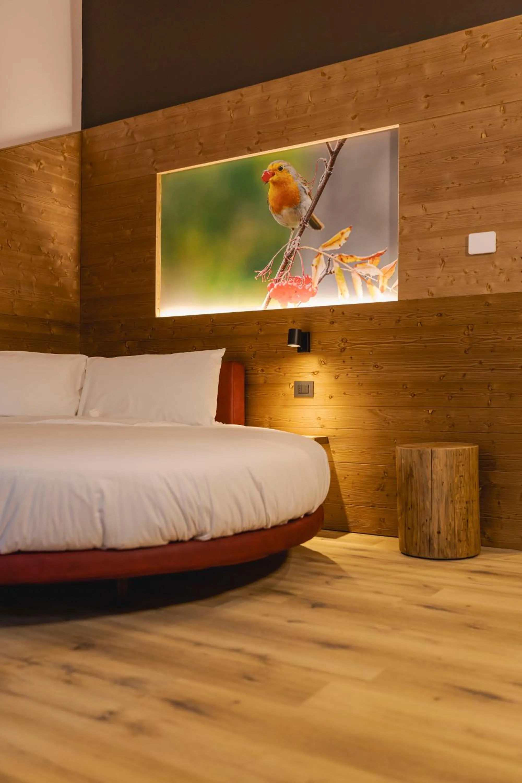 Bed in Granduca Mountain Wellness Apartments Campigna