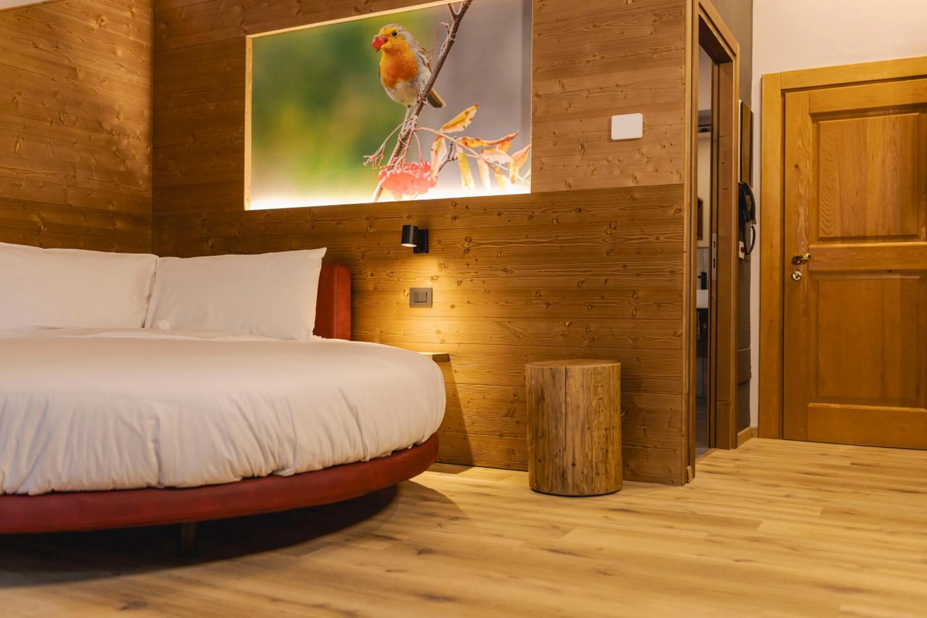 Bed in Granduca Mountain Wellness Apartments Campigna