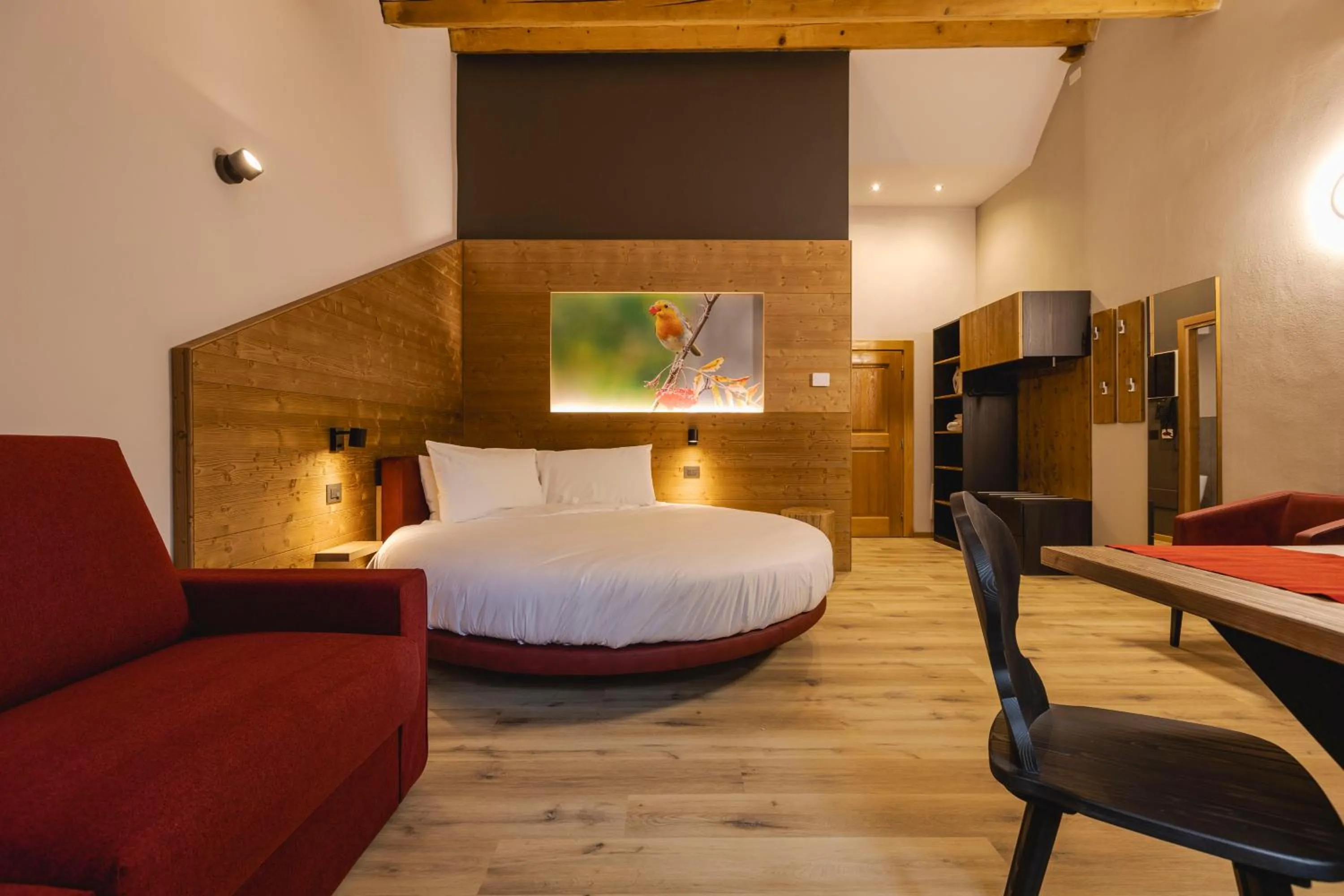 Bed in Granduca Mountain Wellness Apartments Campigna