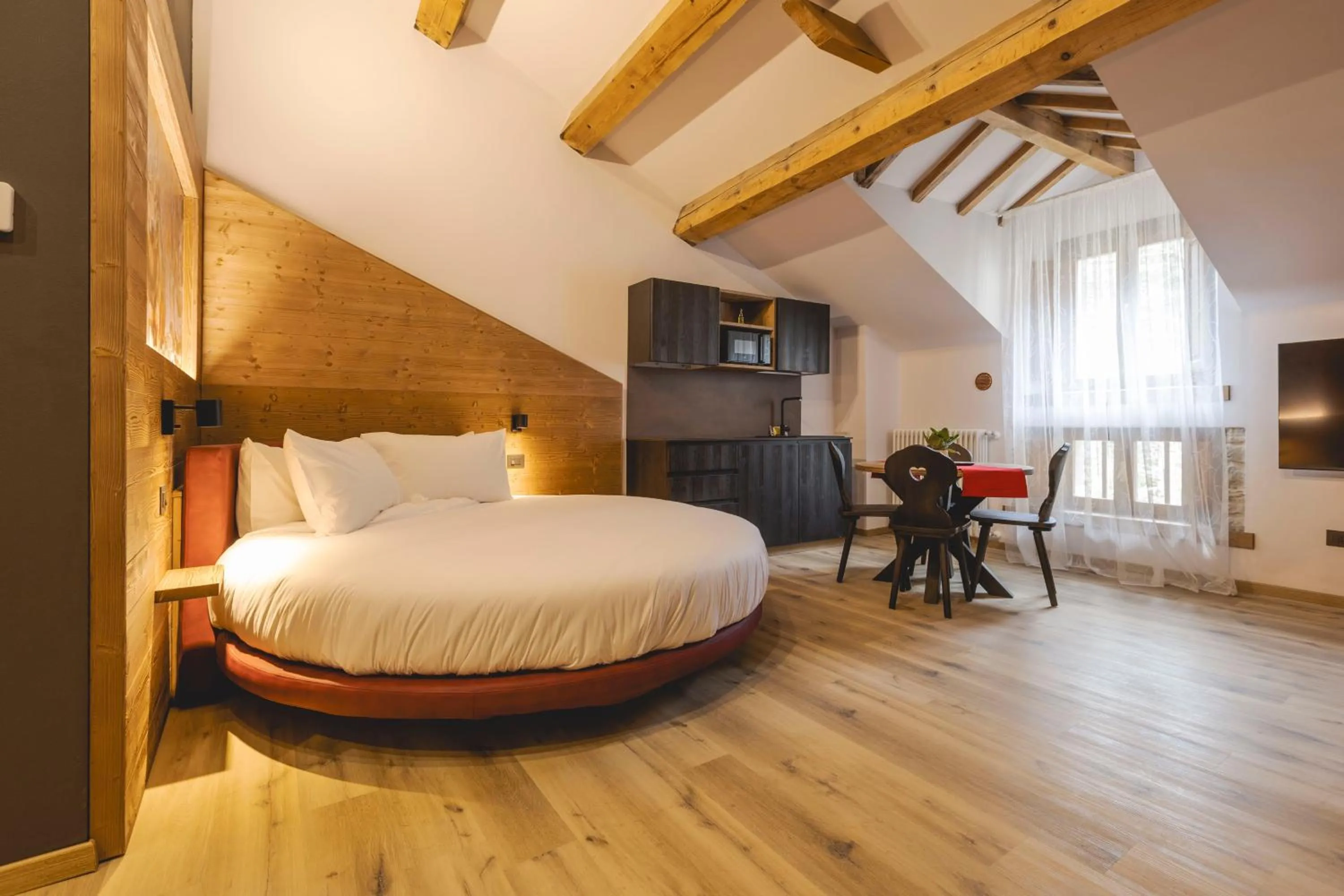 Bed in Granduca Mountain Wellness Apartments Campigna