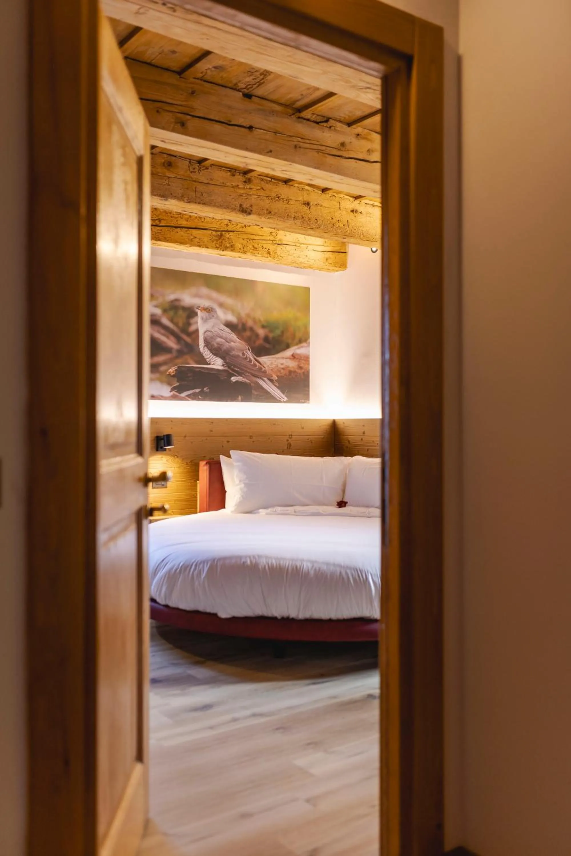 Bed in Granduca Mountain Wellness Apartments Campigna
