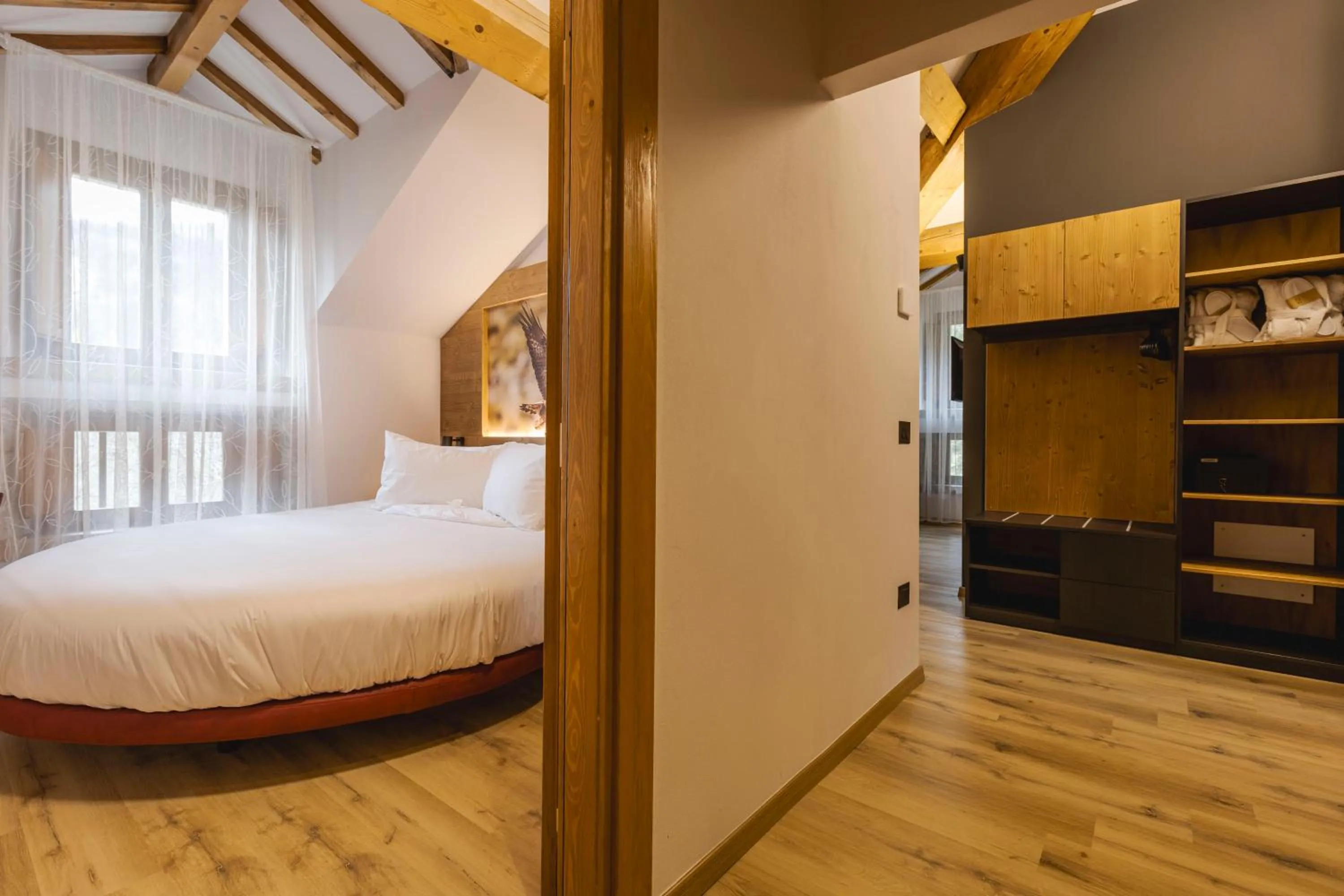 Bed in Granduca Mountain Wellness Apartments Campigna
