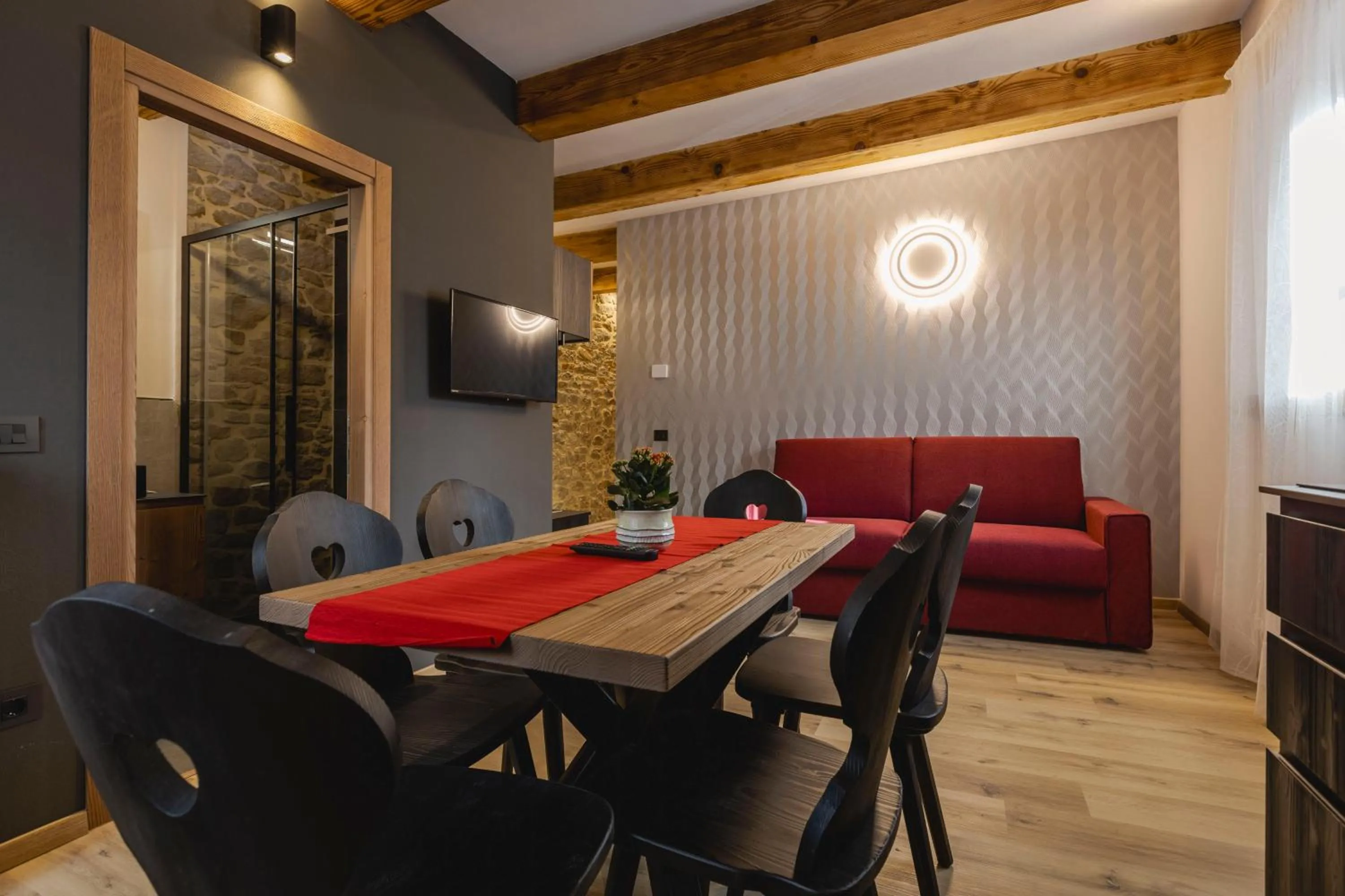 Living room in Granduca Mountain Wellness Apartments Campigna