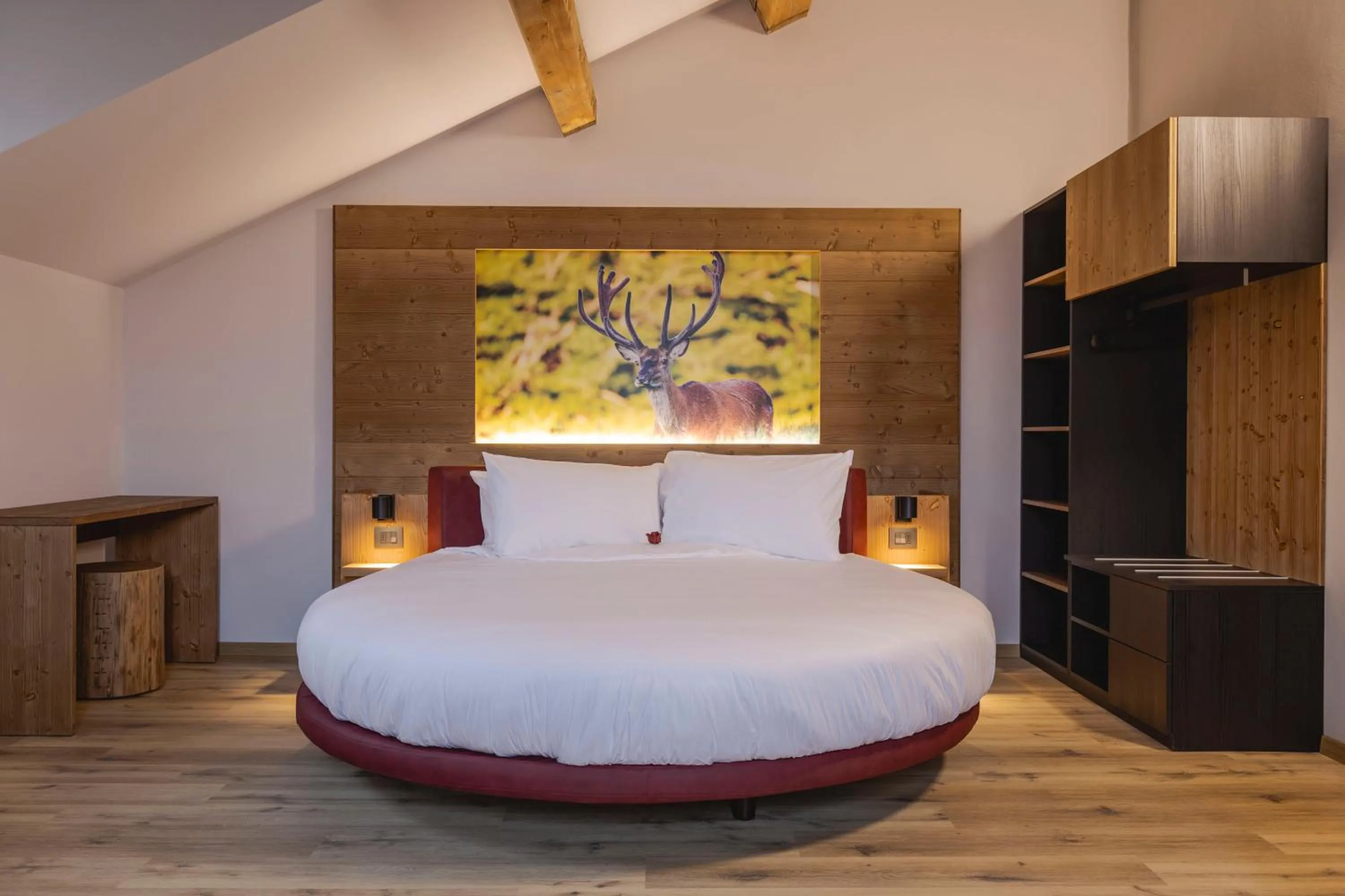 Bed in Granduca Mountain Wellness Apartments Campigna