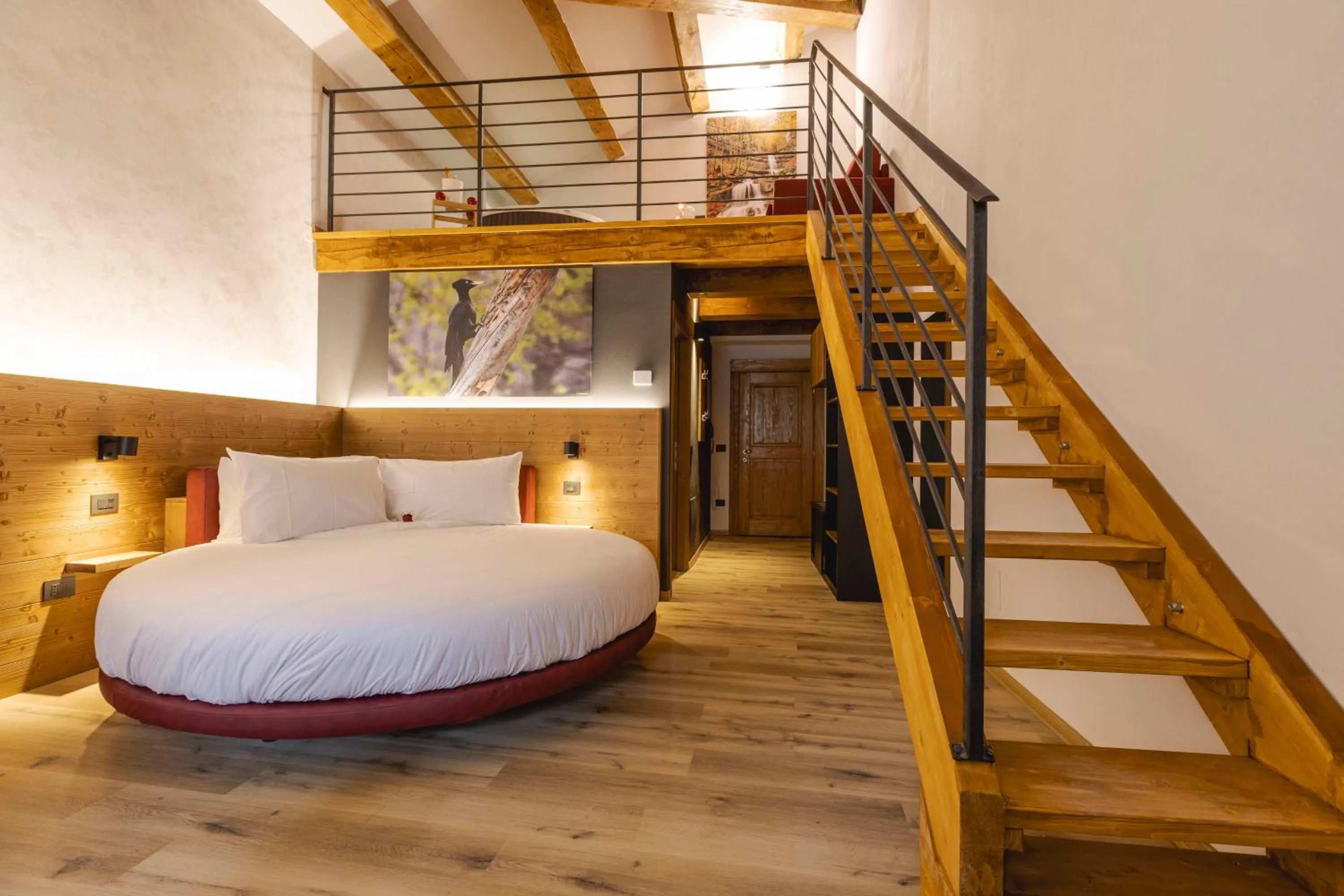Bed in Granduca Mountain Wellness Apartments Campigna