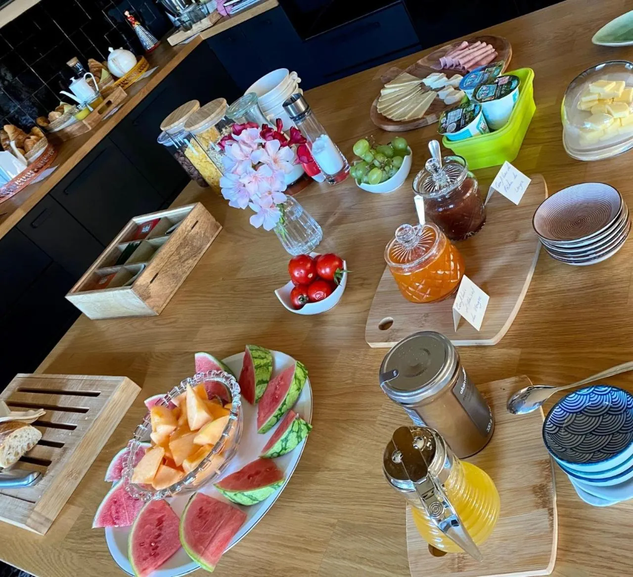 Breakfast in Aux Coteaux d'Aussac