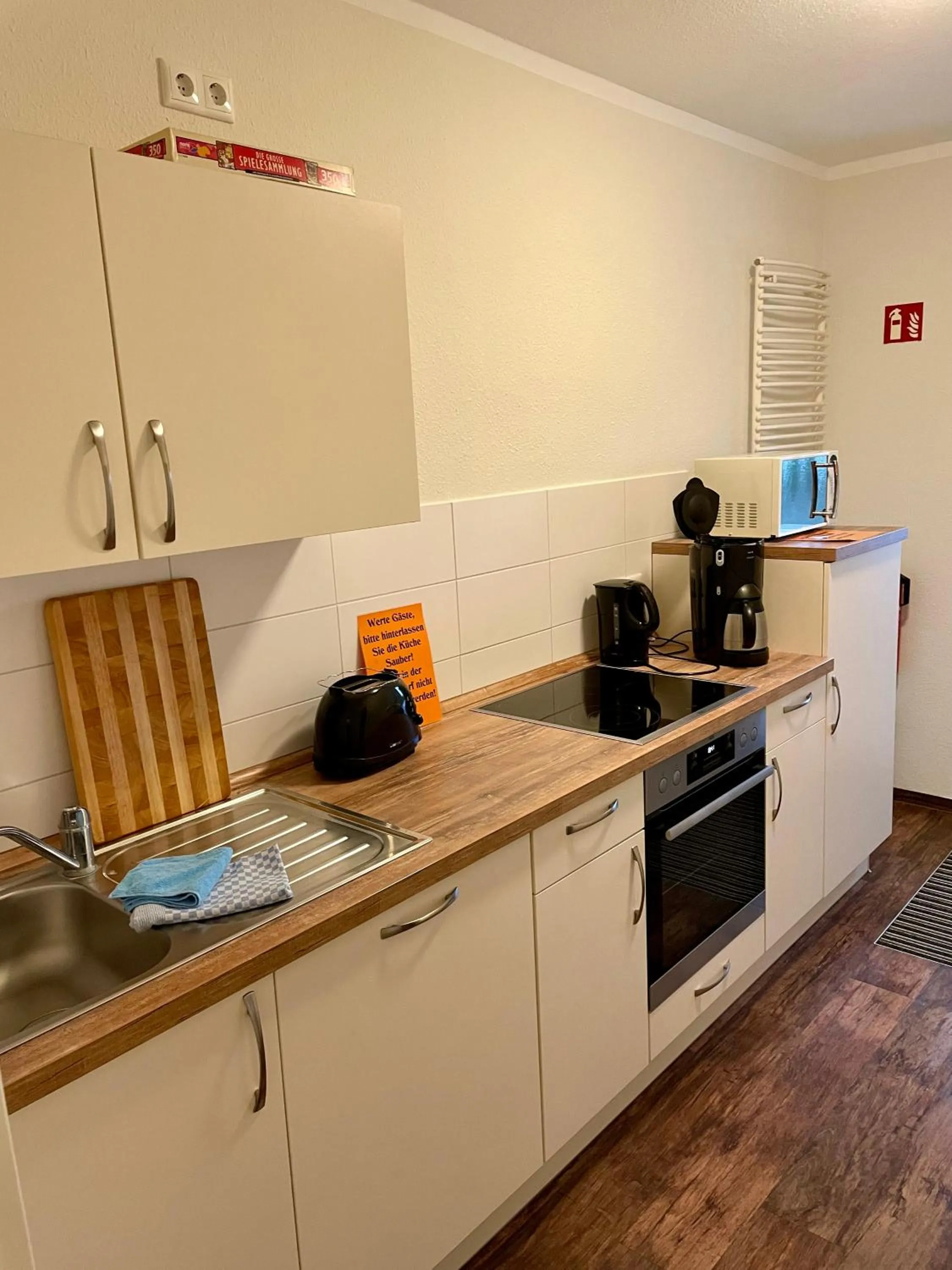 Kitchen or kitchenette in Lindenhaus Scharfe Kurve