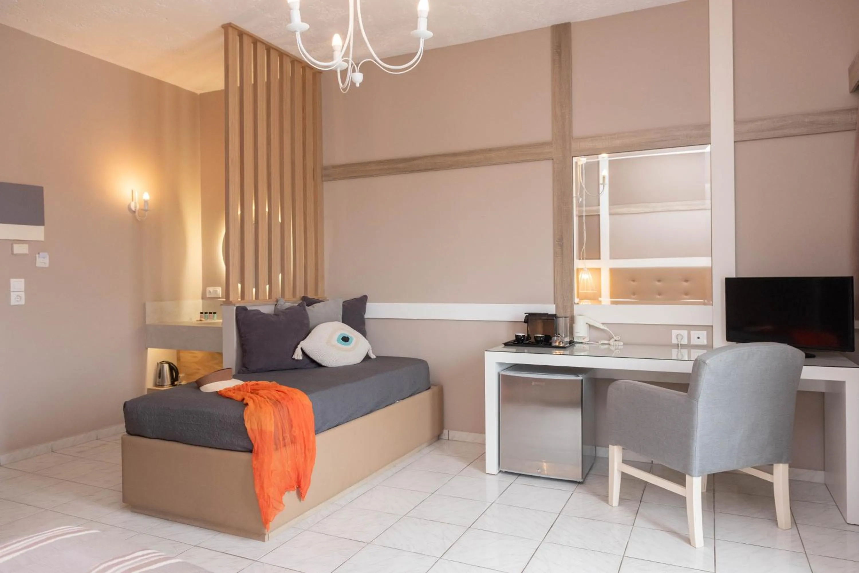 Bed in Lino Mare Boutique Hotel