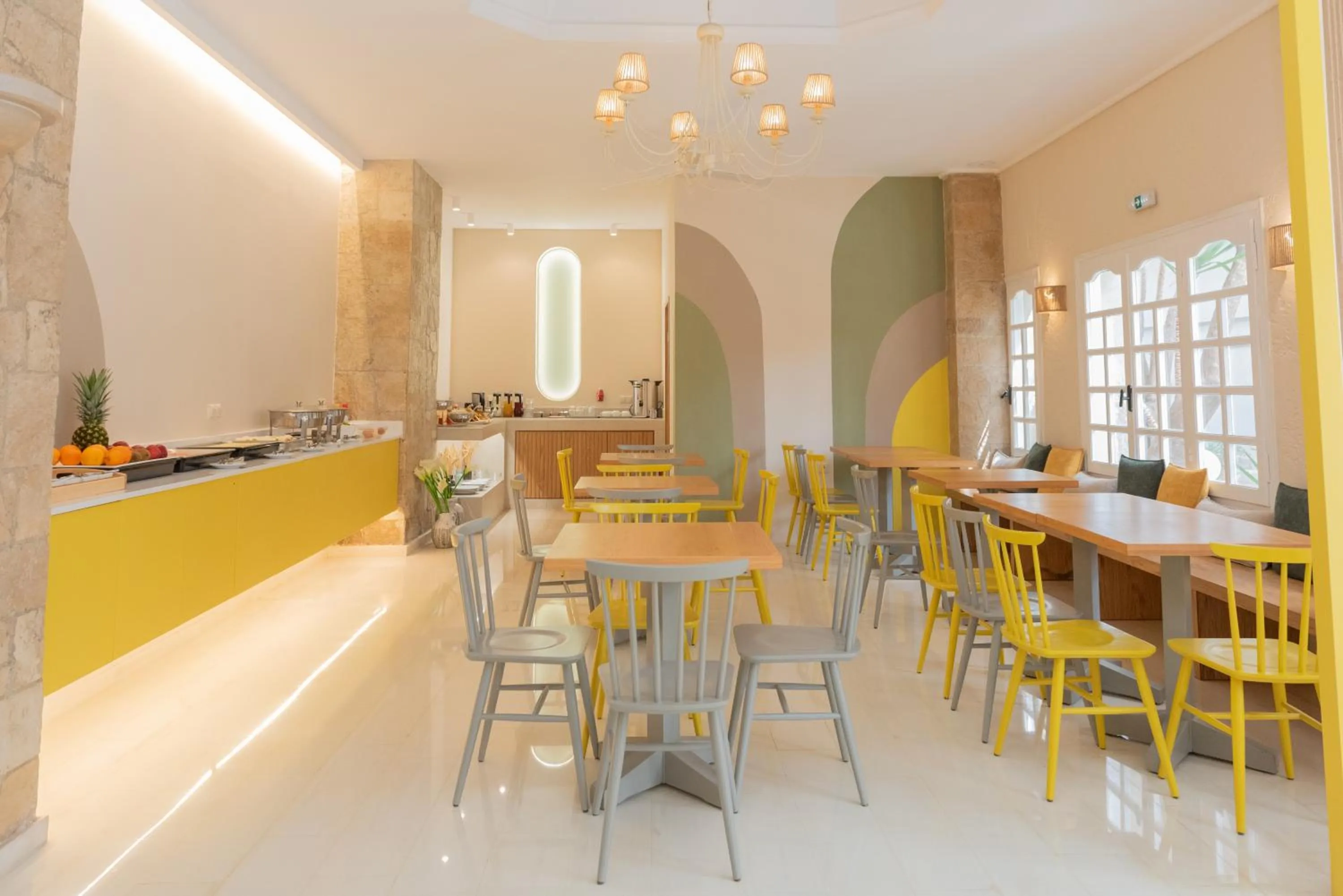 Buffet breakfast in Lino Mare Boutique Hotel