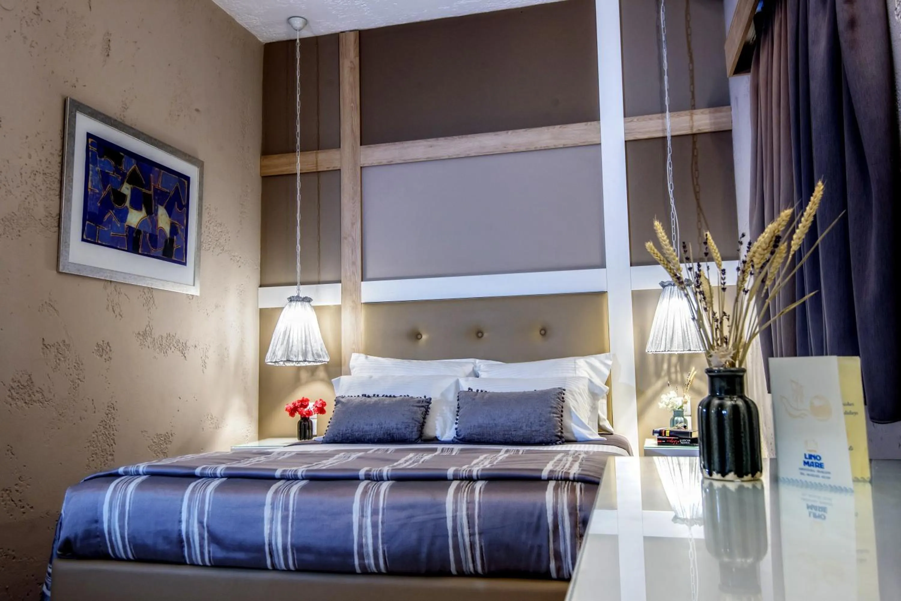 Bed in Lino Mare Boutique Hotel
