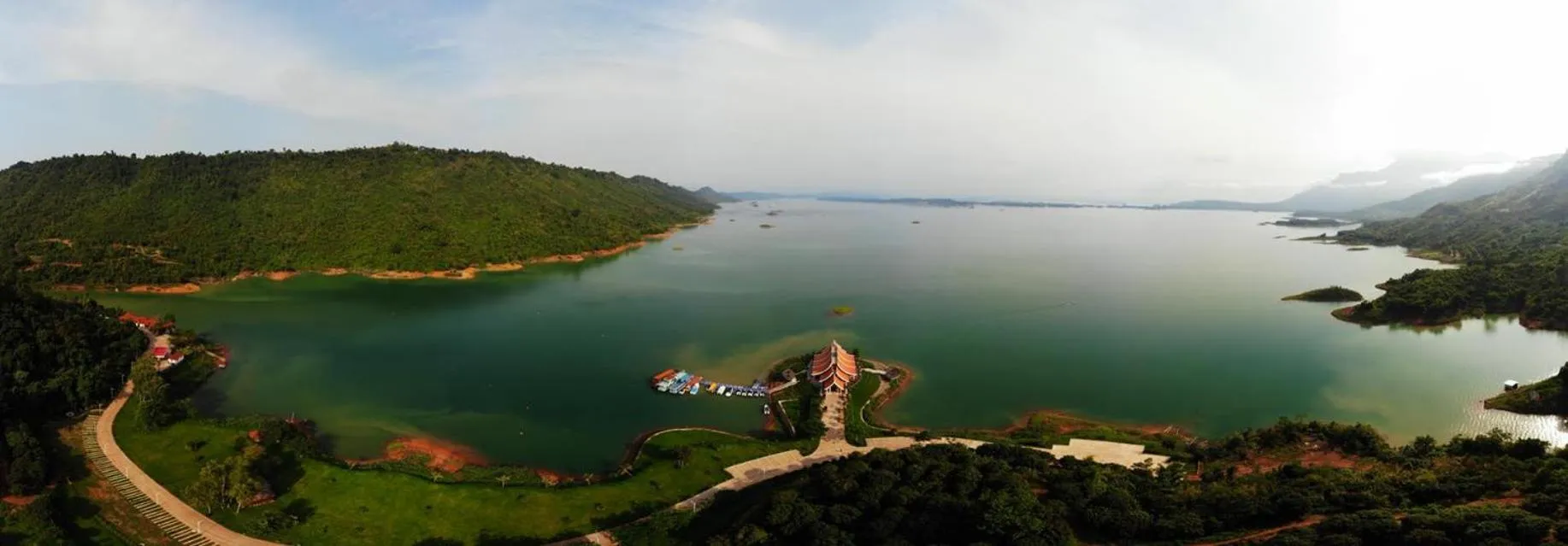 Bird's eye view in Dansavanh Namngum Resort