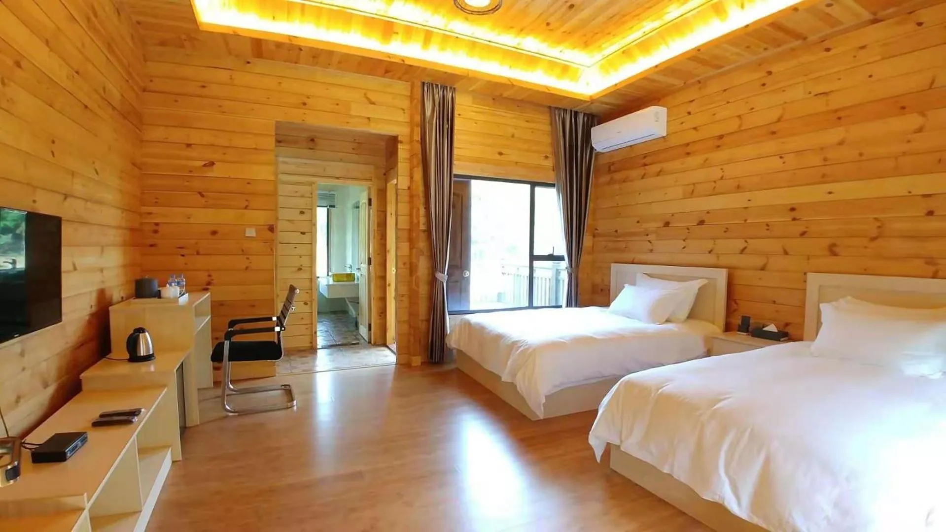 Bed in Dansavanh Namngum Resort