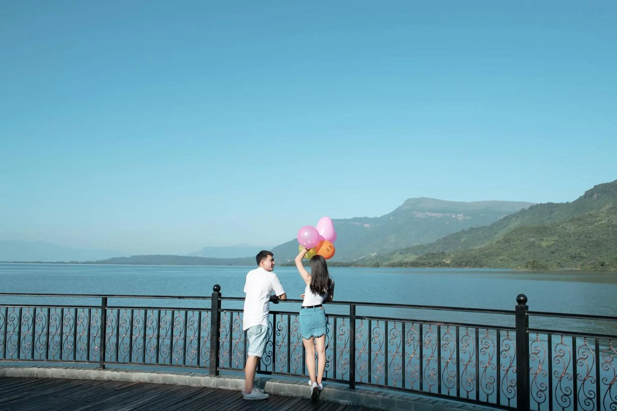 Aqua park in Dansavanh Namngum Resort