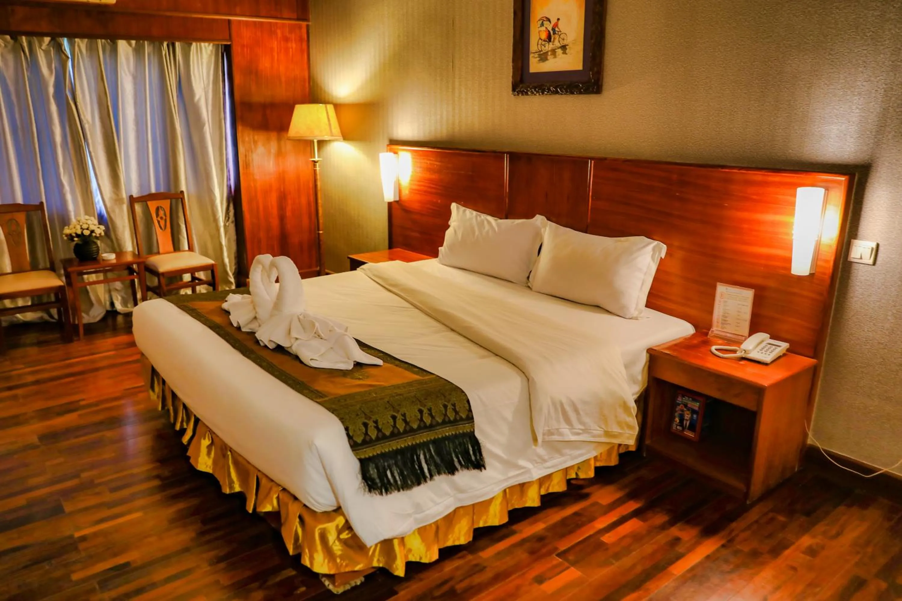 Bed in Dansavanh Namngum Resort