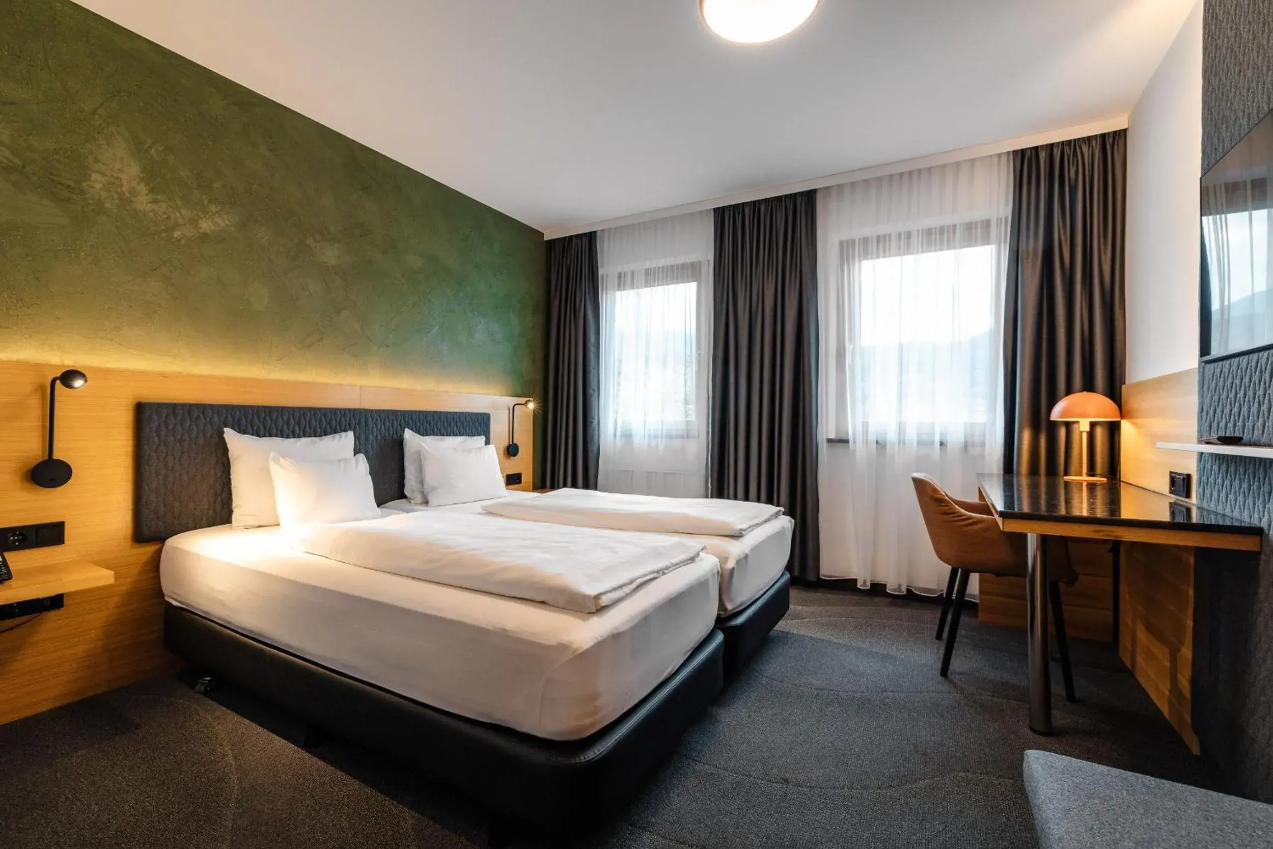 Bed in Alphotel Innsbruck Bed in Alphotel Innsbruck