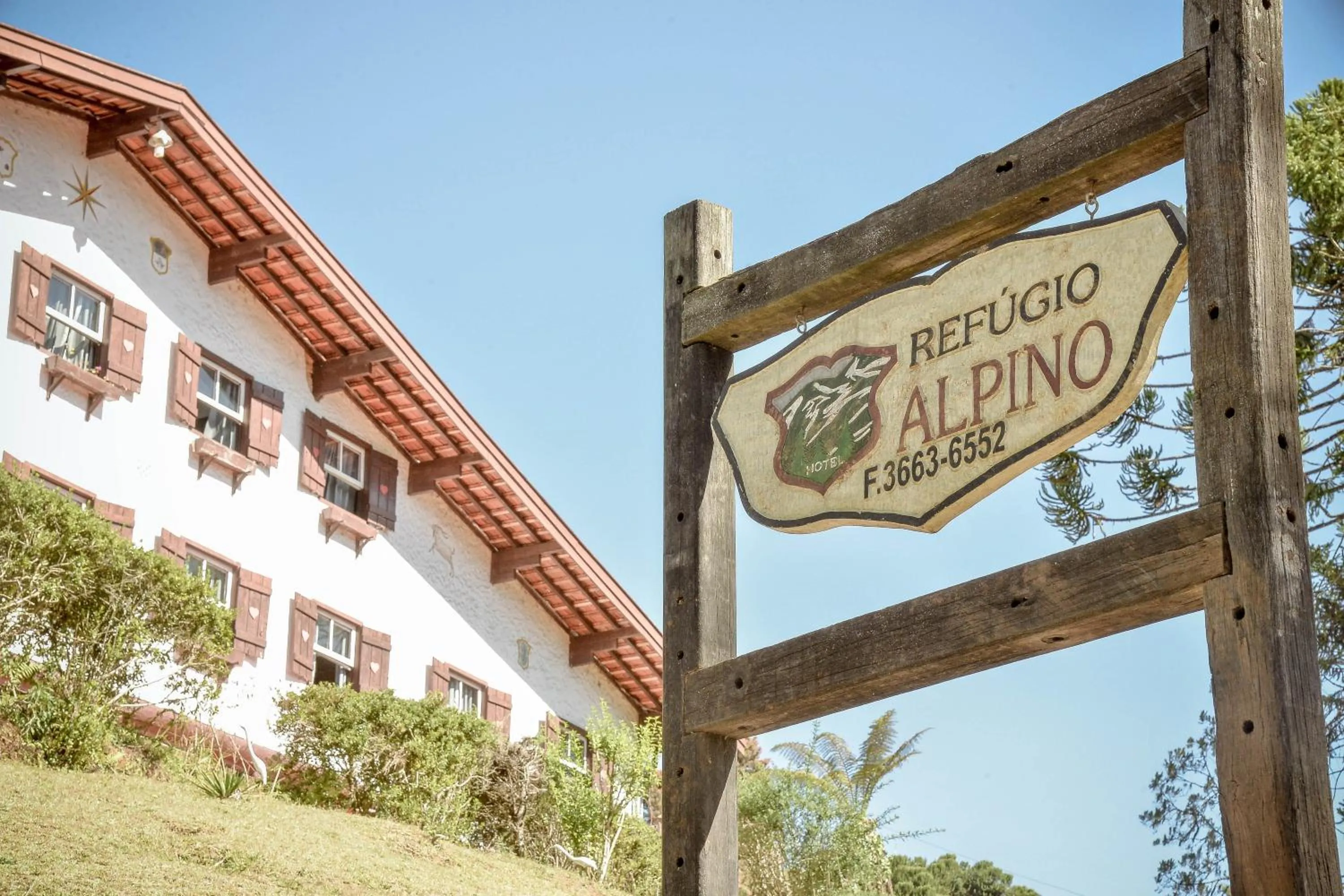 Garden in Refúgio Alpino Economy