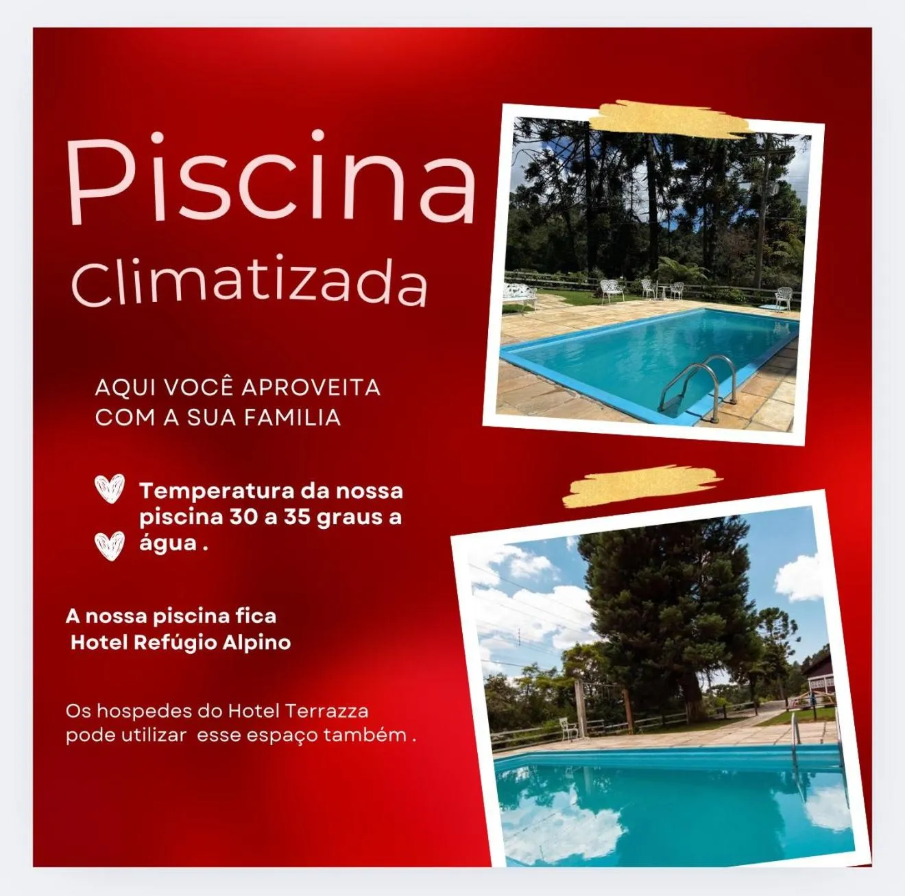 Swimming pool in Refúgio Alpino Economy