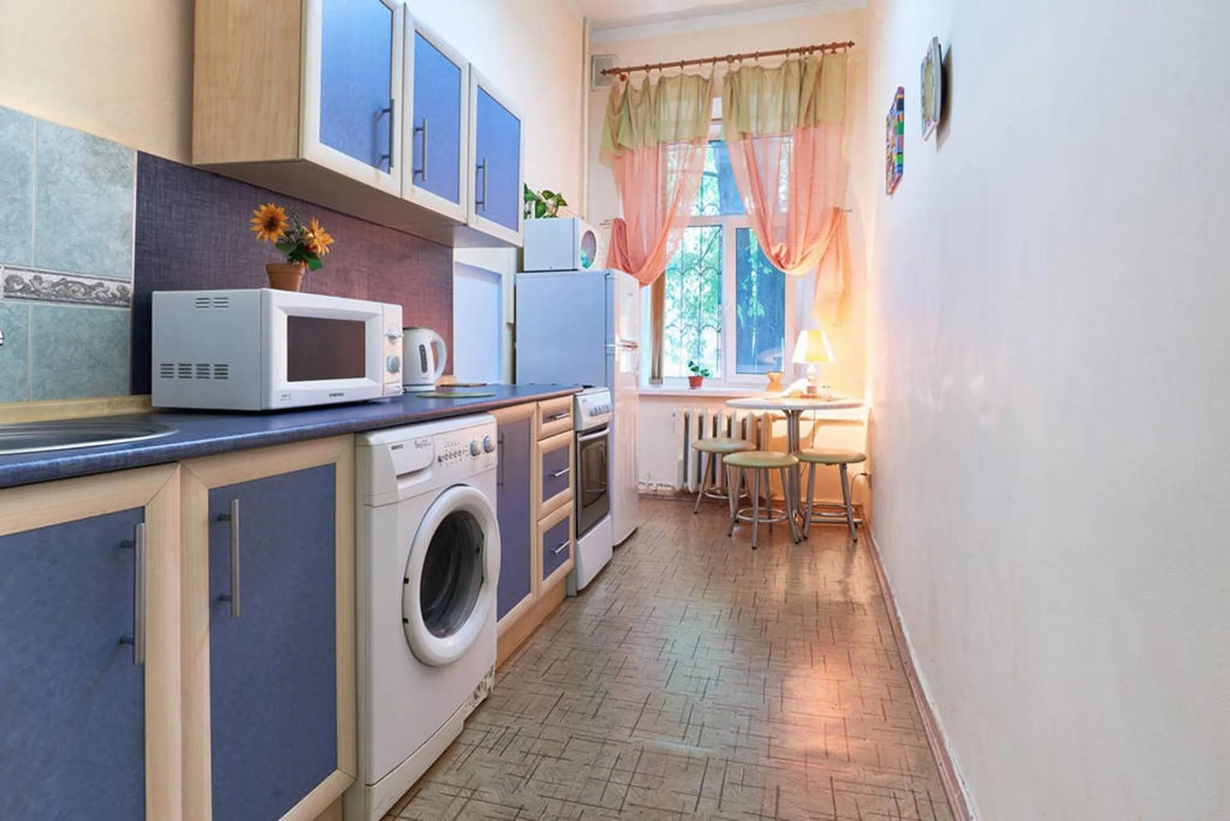 Kitchen or kitchenette in Home Hotel Apartments on Mykhailivska Square - Kiev