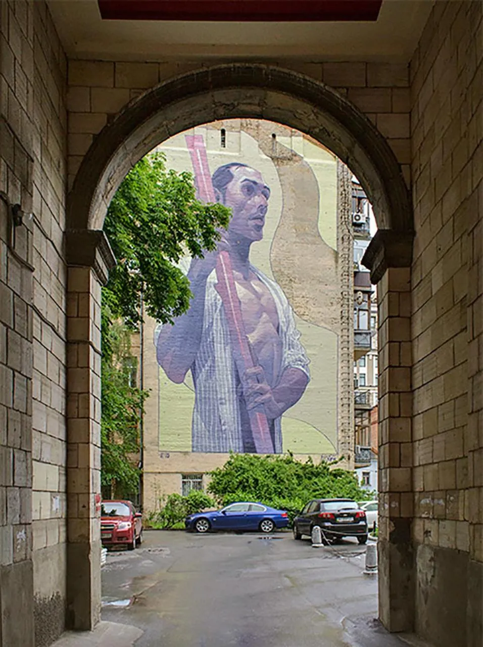 Facade/entrance in Home Hotel Apartments on Mykhailivska Square - Kiev